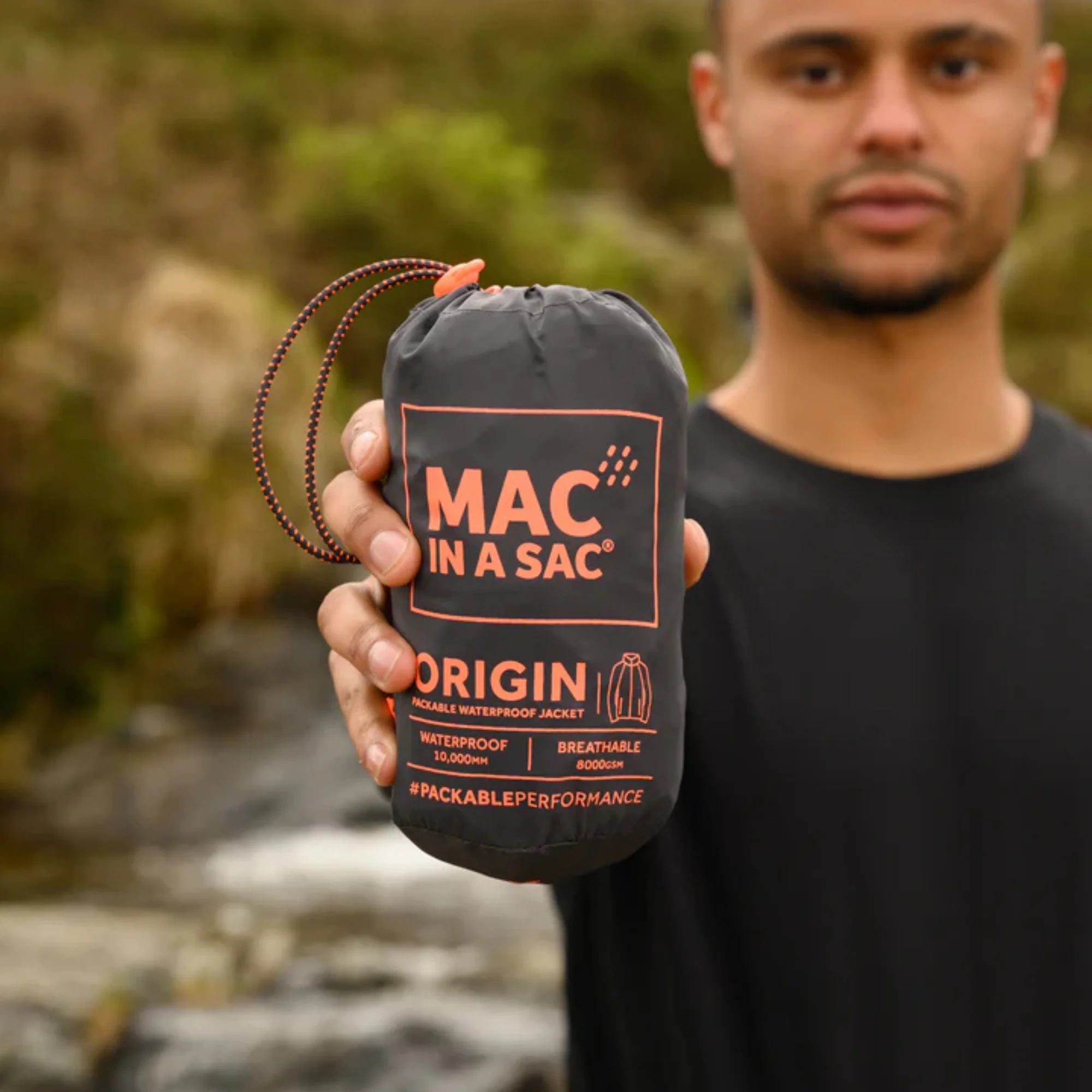 Mac In A Sac Unisex Origin 2 Waterproof Jacket (Charcoal) - Image 10