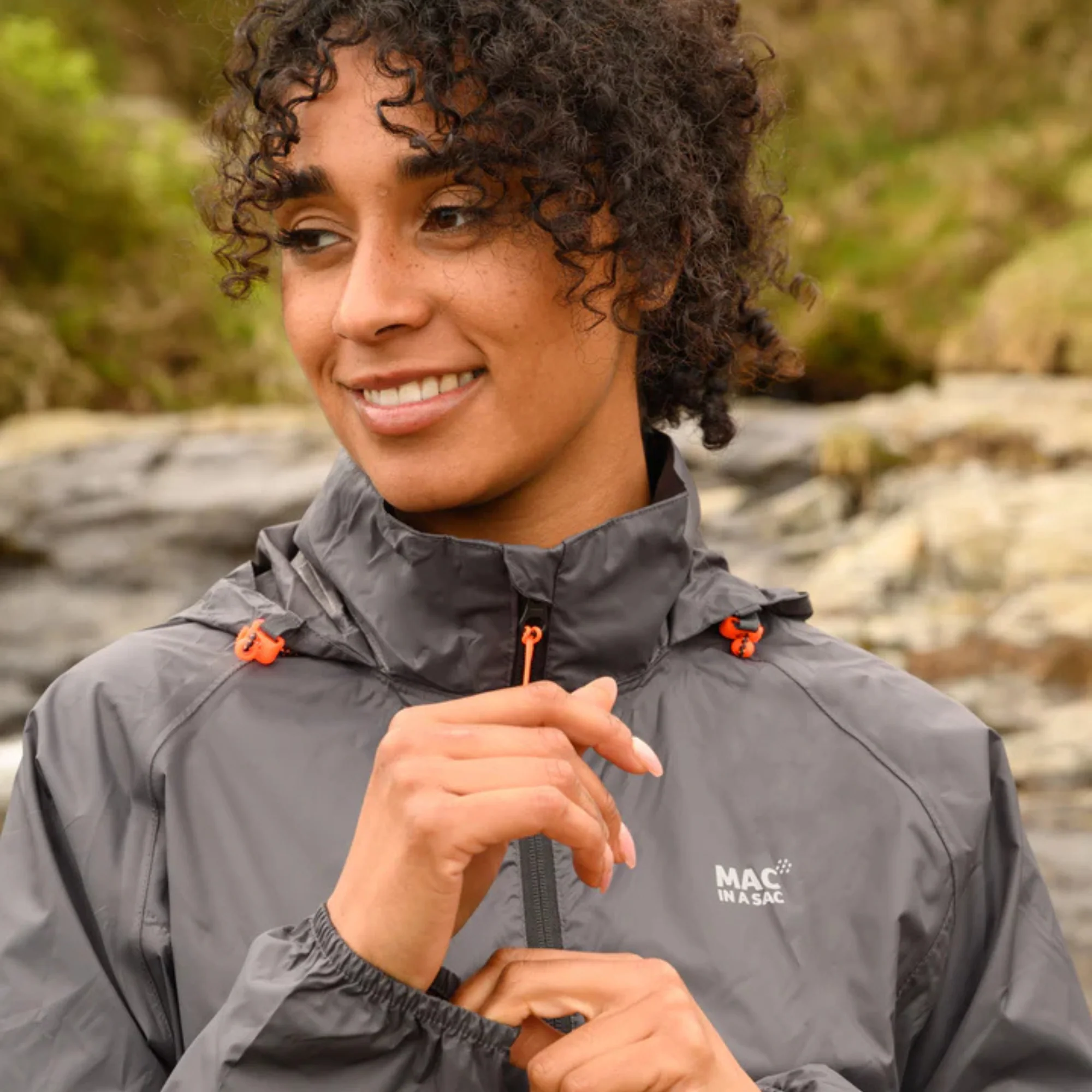 Mac In A Sac Unisex Origin 2 Waterproof Jacket (Charcoal) - Image 11