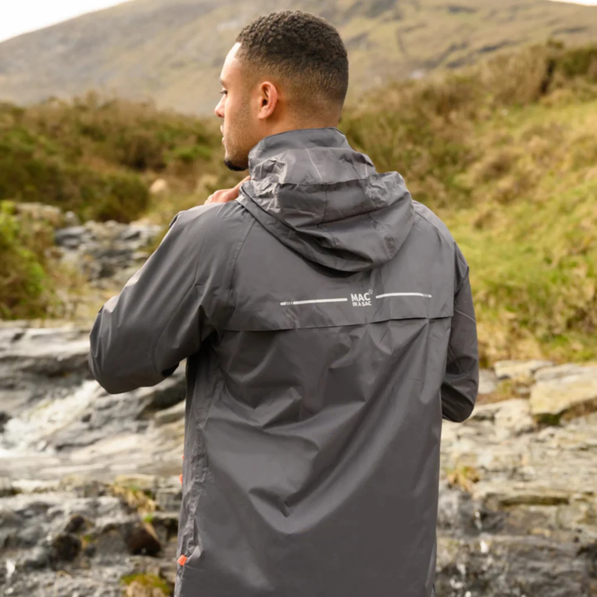 Mac In A Sac Unisex Origin 2 Waterproof Jacket (Charcoal) - Image 12
