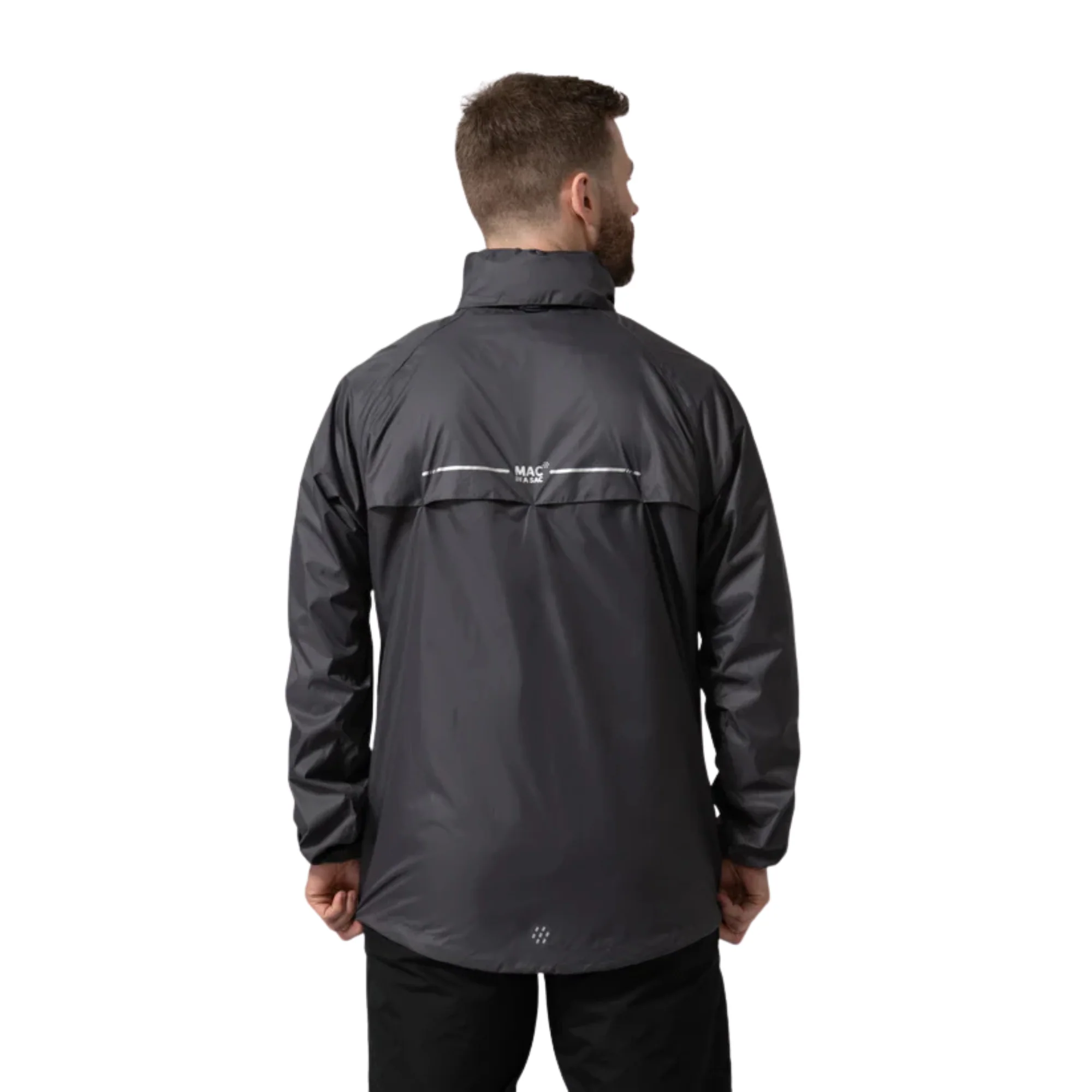 Mac In A Sac Unisex Origin 2 Waterproof Jacket (Charcoal) - Image 4