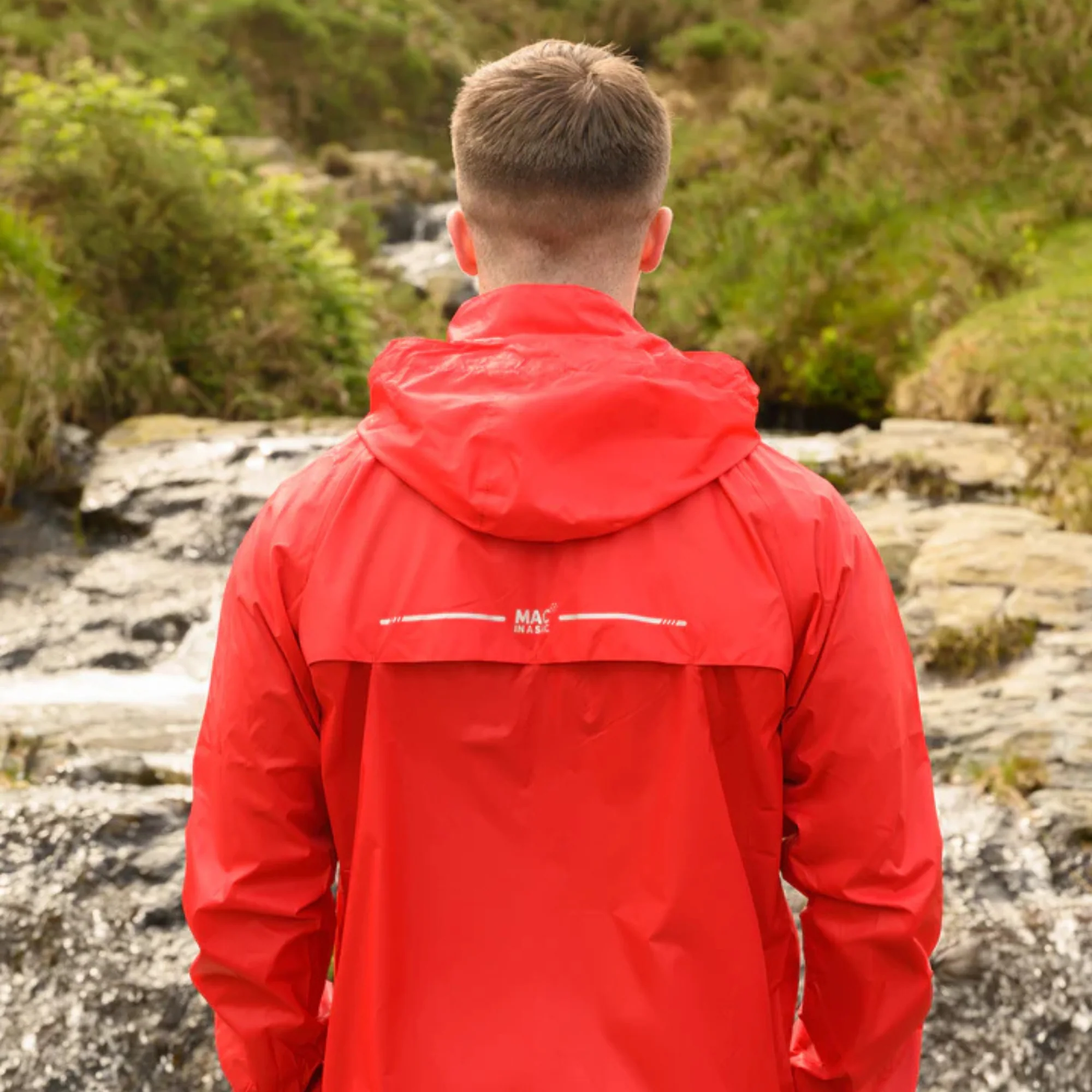 Mac In A Sac Unisex Origin 2 Waterproof Jacket (Red) - Image 14
