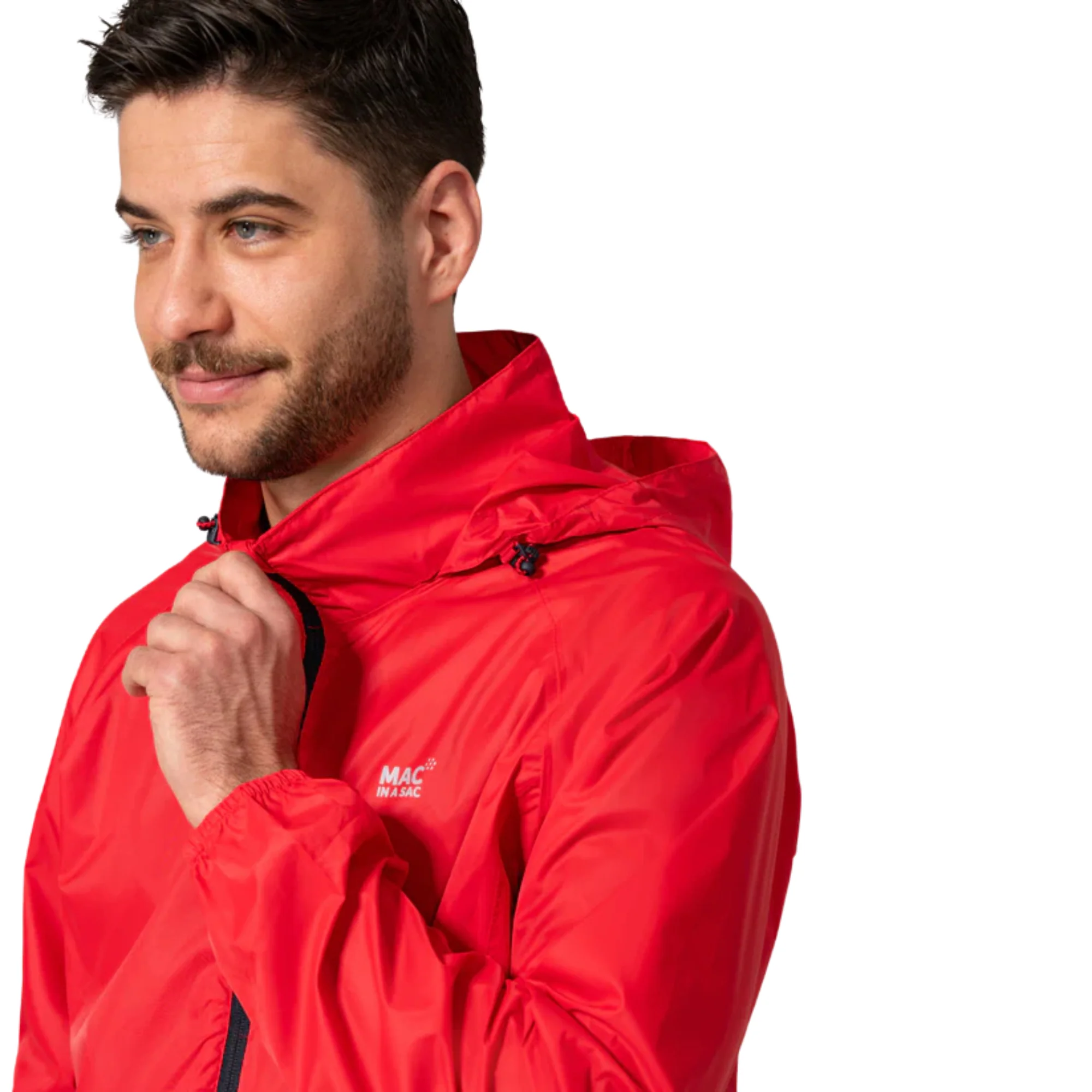 Mac In A Sac Unisex Origin 2 Waterproof Jacket (Red) - Image 6