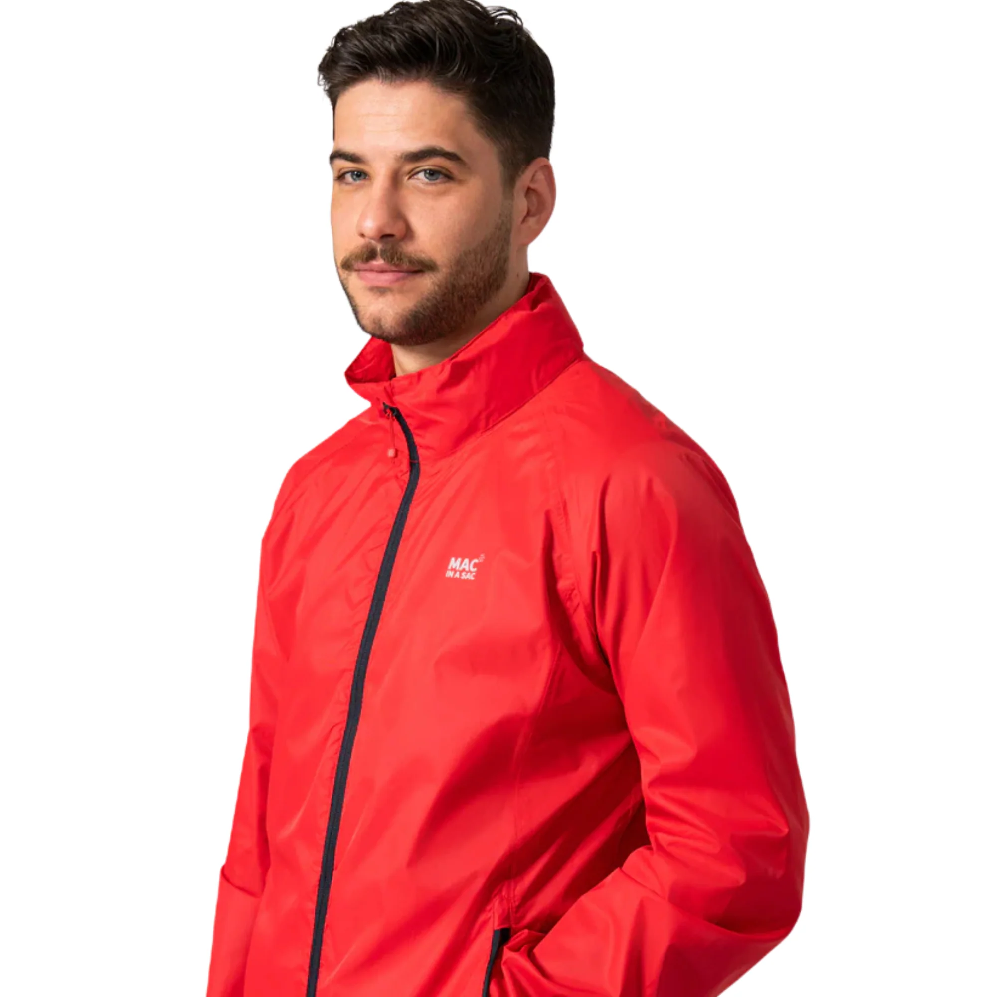 Mac In A Sac Unisex Origin 2 Waterproof Jacket (Red) - Image 8