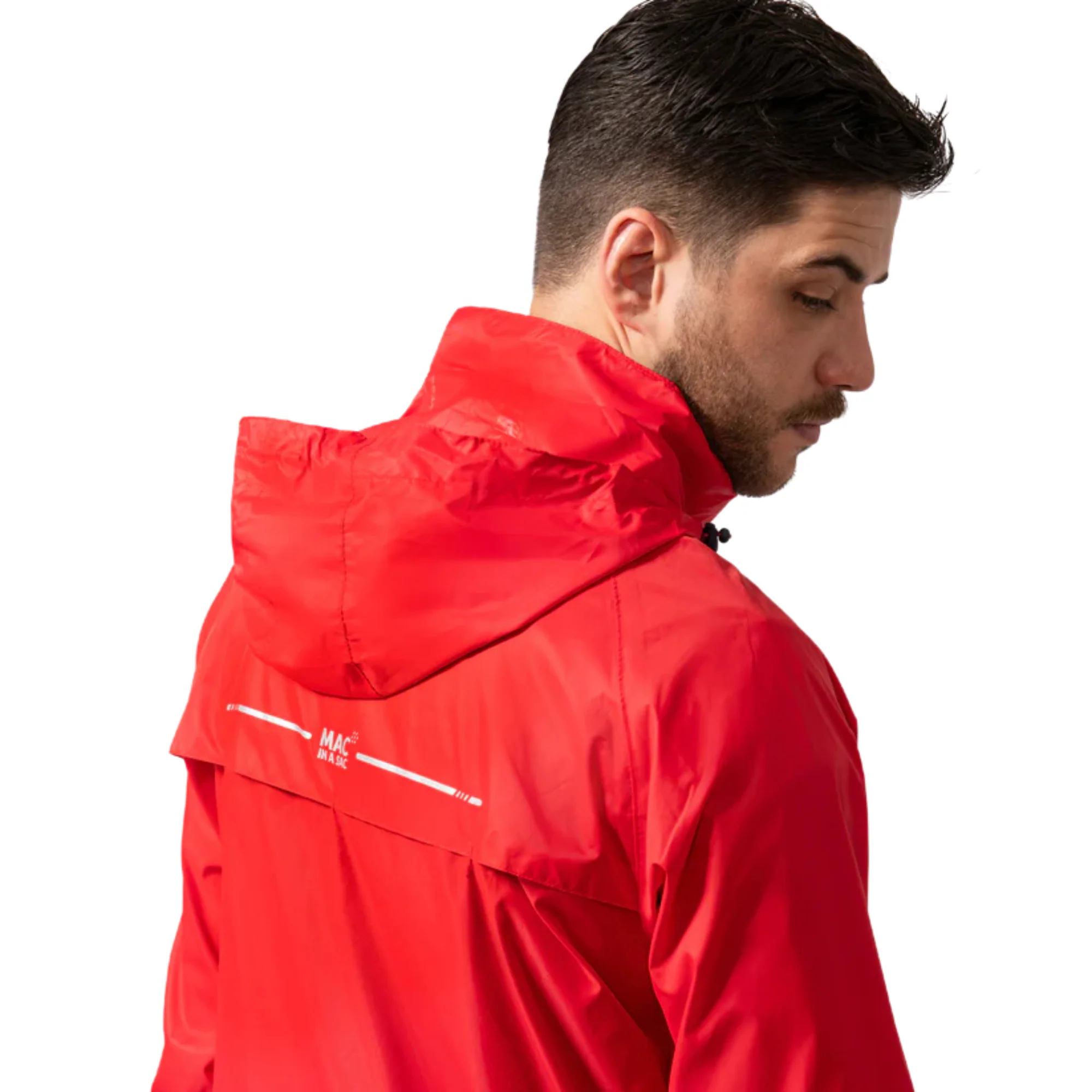 Mac In A Sac Unisex Origin 2 Waterproof Jacket (Red) - Image 9