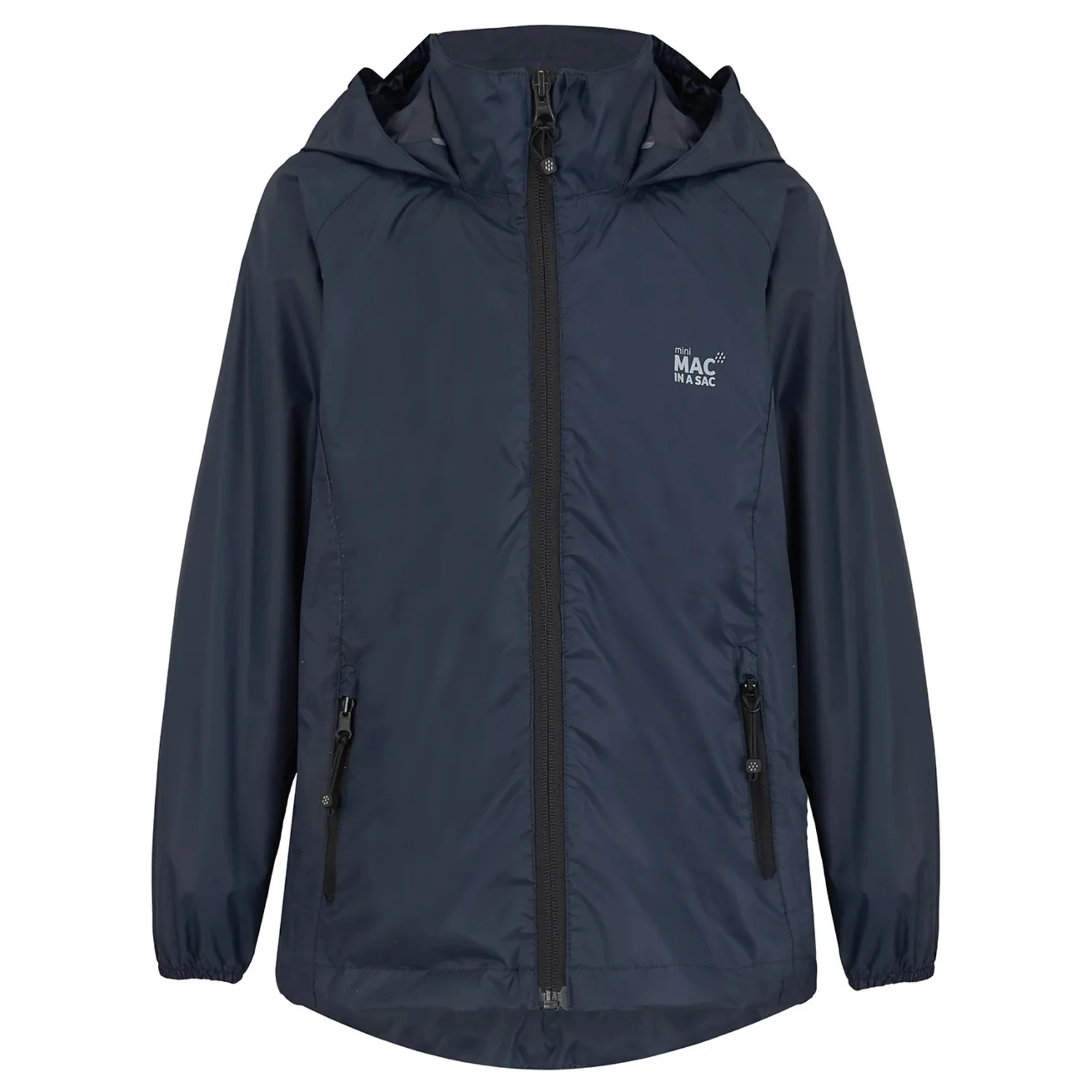 Mac In A Sac Kids Origin 2 Waterproof Jacket (Navy)(Ages 2-13) - Image 7