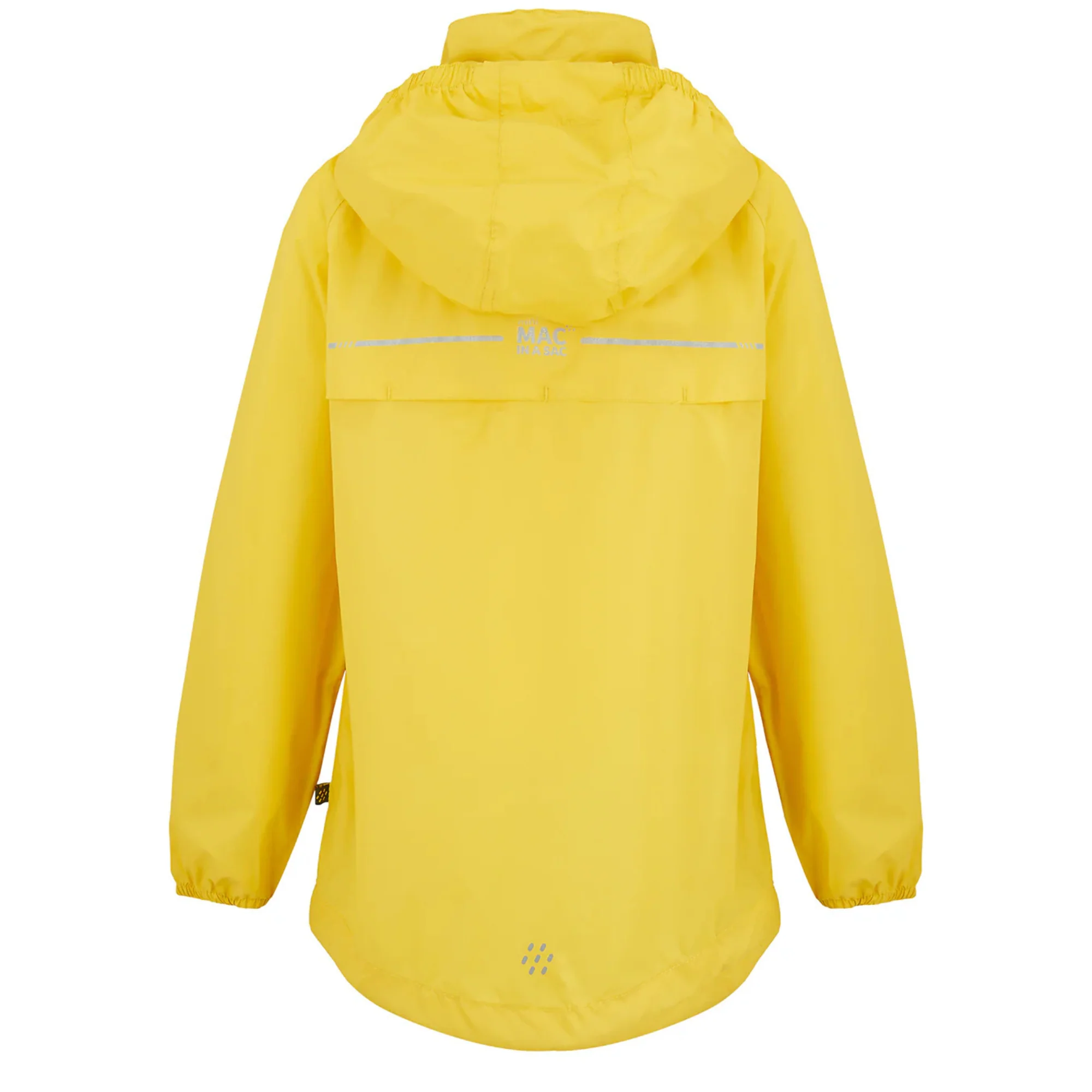 Mac In A Sac Kids Origin 2 Waterproof Jacket (Yellow)(Ages 2-13) - Image 8