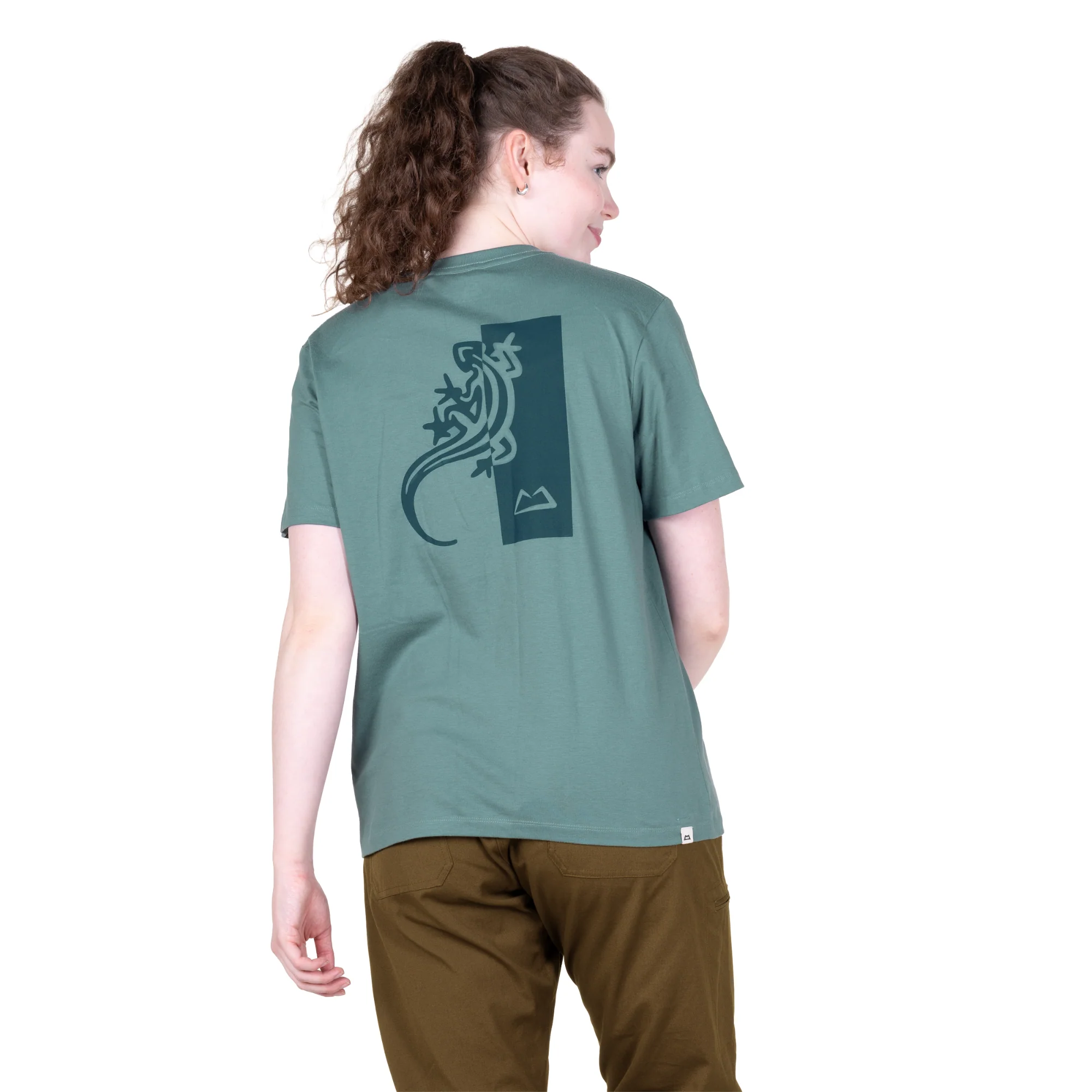 Mountain Equipment Women's Podus Organic Cotton Short Sleeve Tee (Goblin Blue) - Image 2
