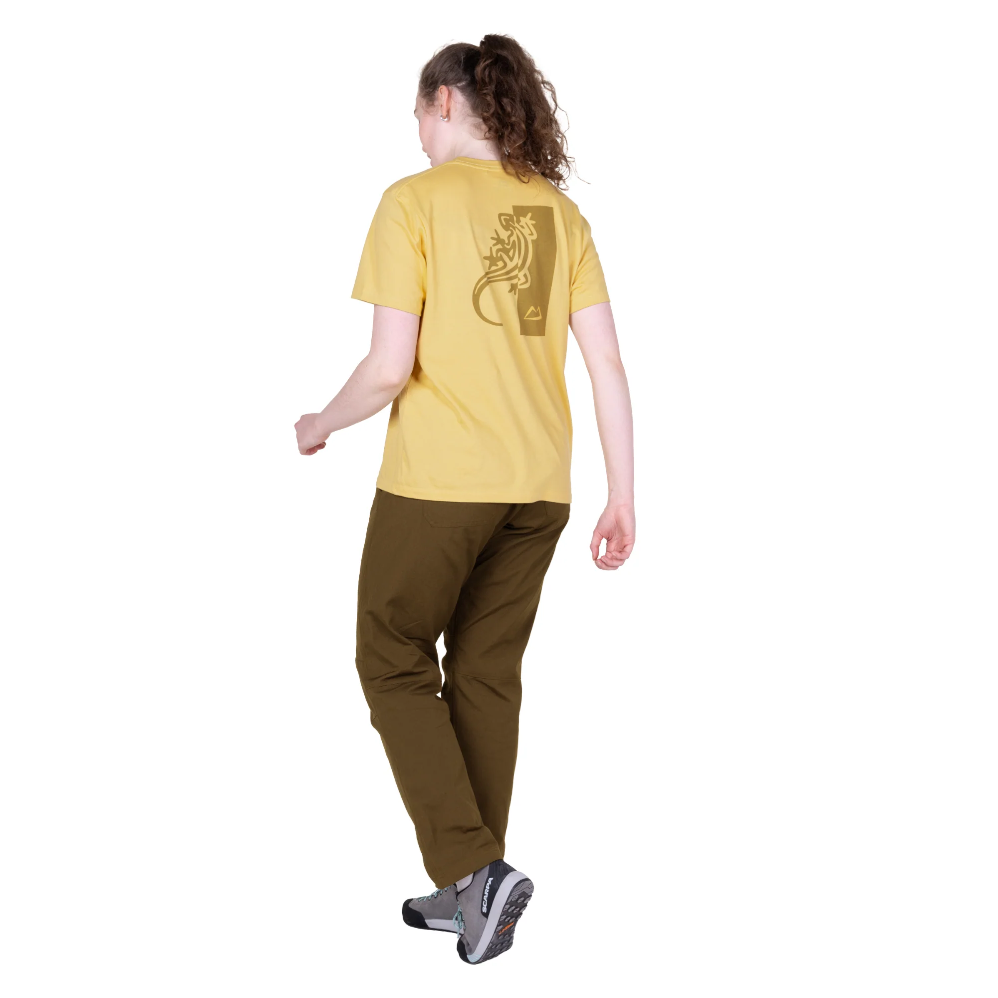 Mountain Equipment Women's Podus Organic Cotton Short Sleeve Tee (Rattan) - Image 8