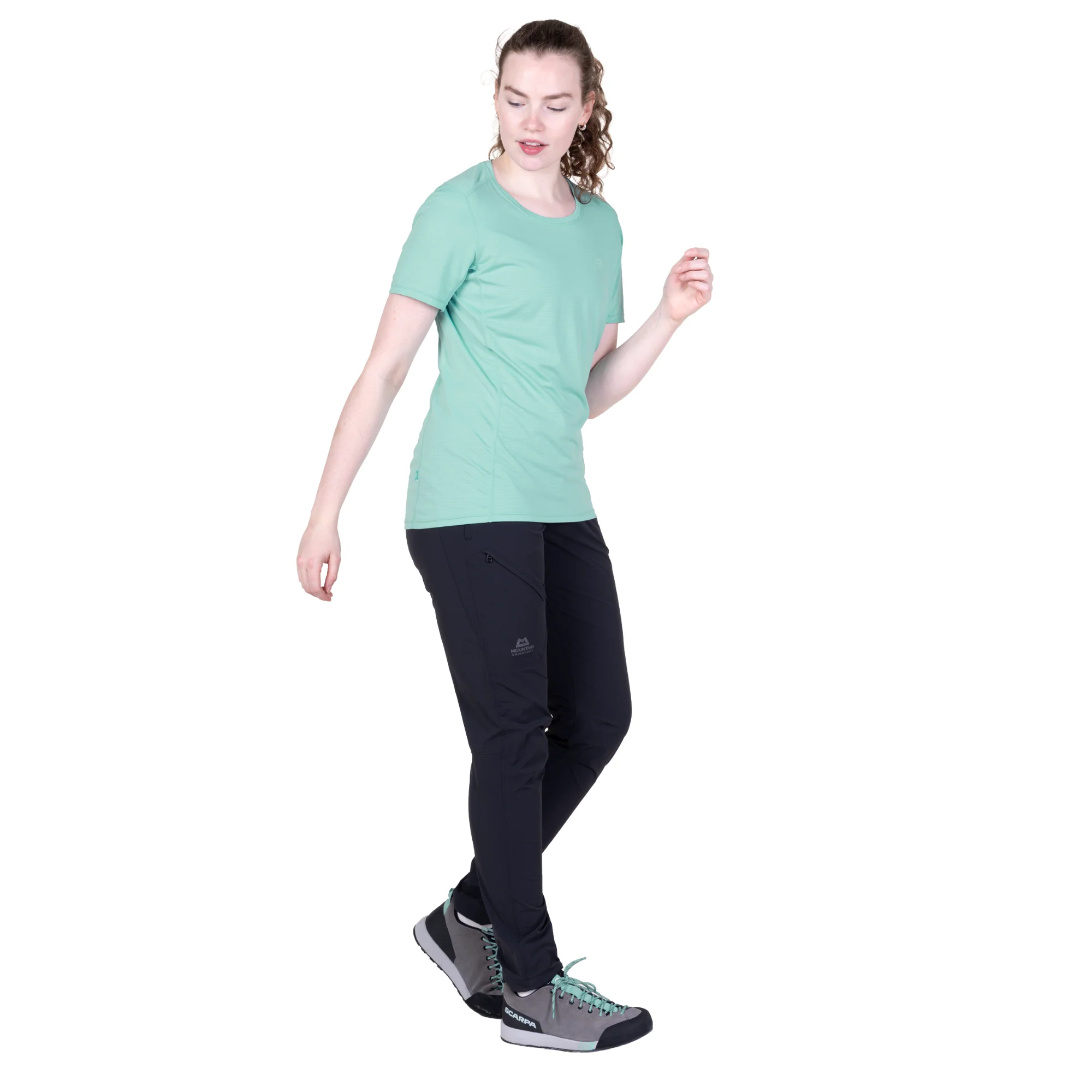 Mountain Equipment Women's Tempi Short Sleeve Technical Tee (Aqua) - Image 6