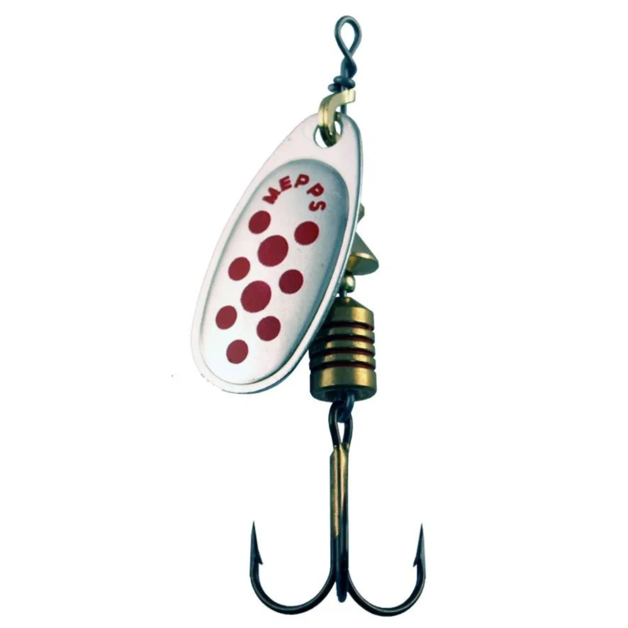 Mepps Comet Decoree 3.5g/Size 1 Spinning Metal Lure (Silver/Red Dot)