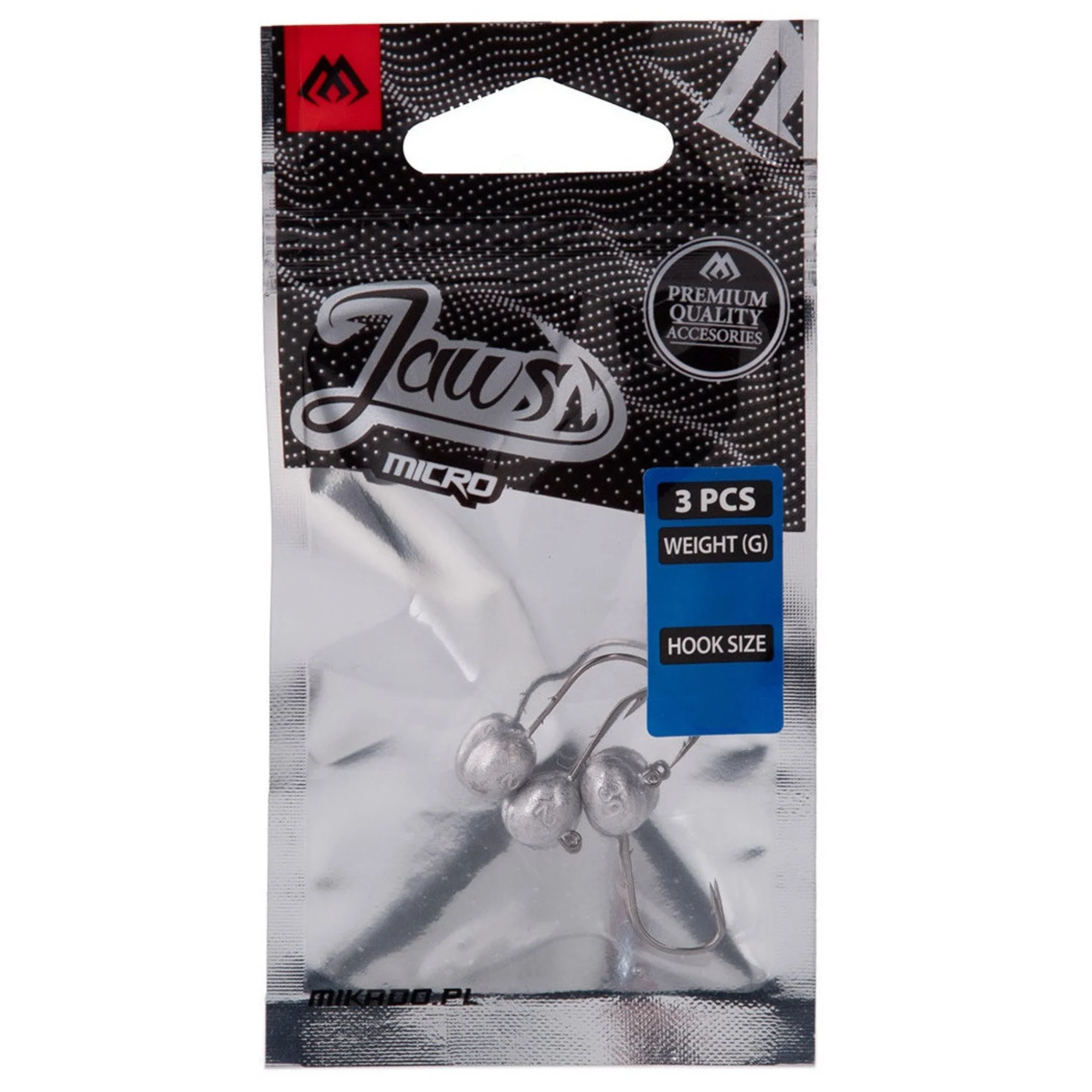 Mikado Jaws Micro Jig Head Hook (2.5g/#6)(3 Pack) - Image 2