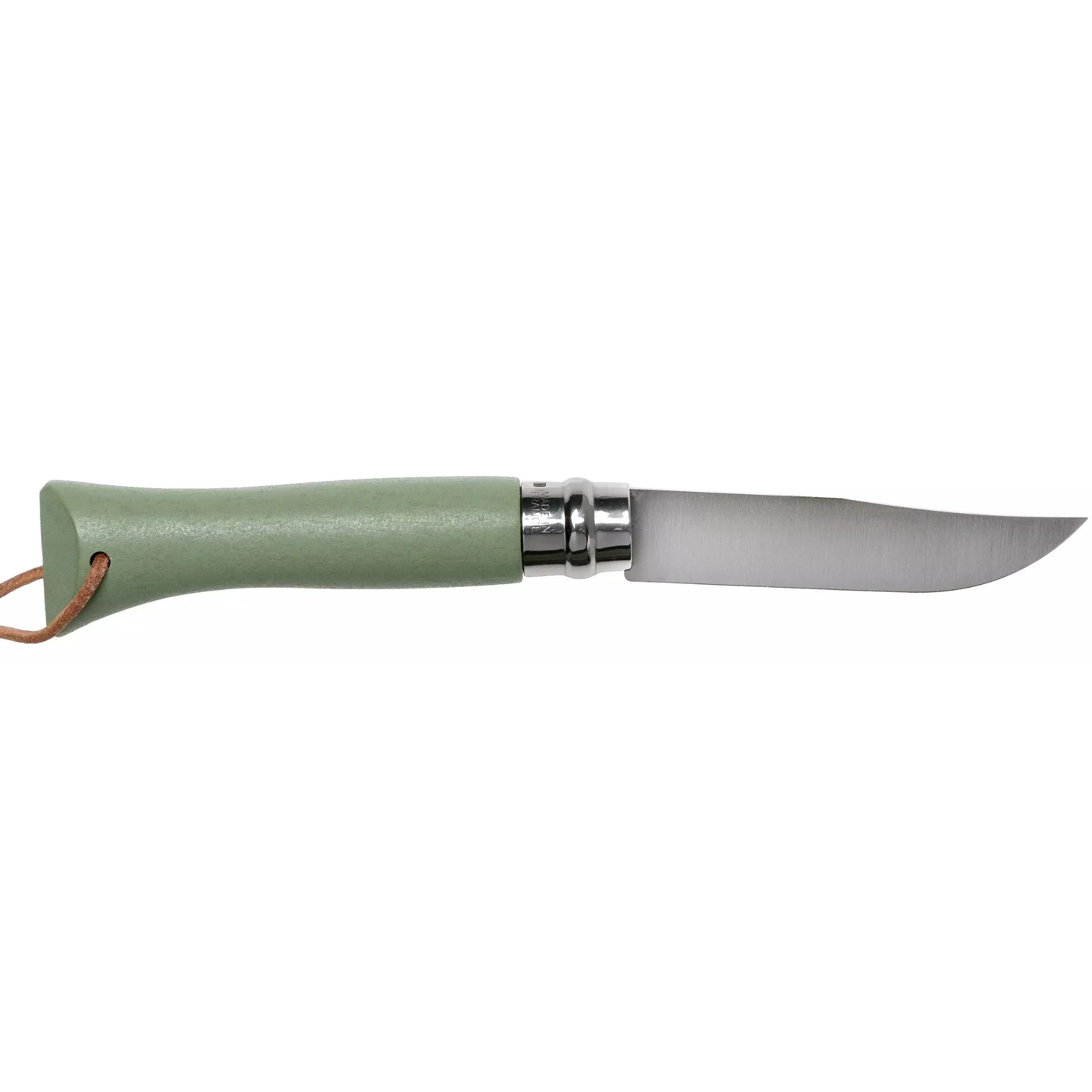 Opinel #6 Stainless Steel Bushwhacker Trekking Folding Pocket Knife (Sage) - Image 2