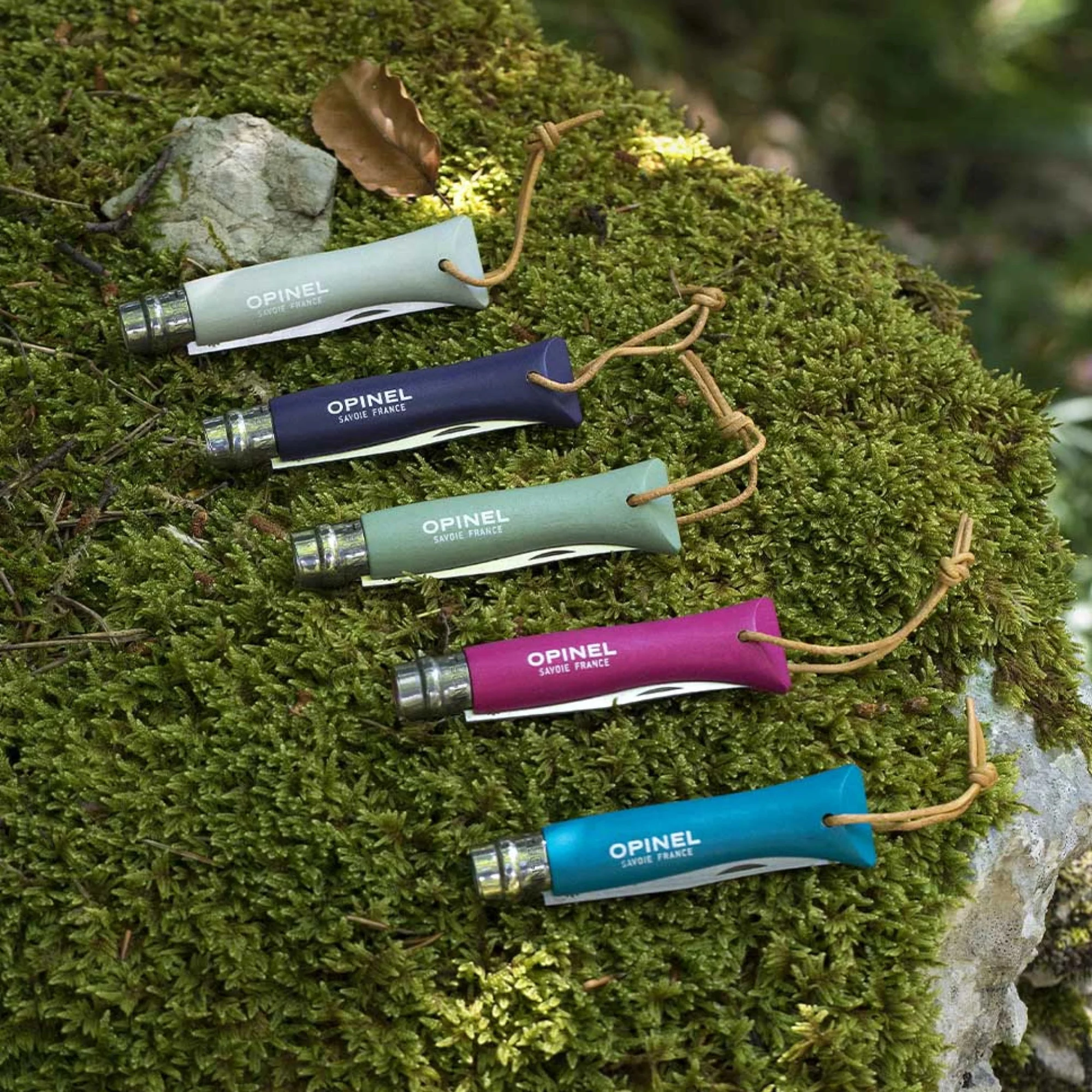 Opinel #6 Stainless Steel Bushwhacker Trekking Folding Pocket Knife (Turquoise) - Image 11