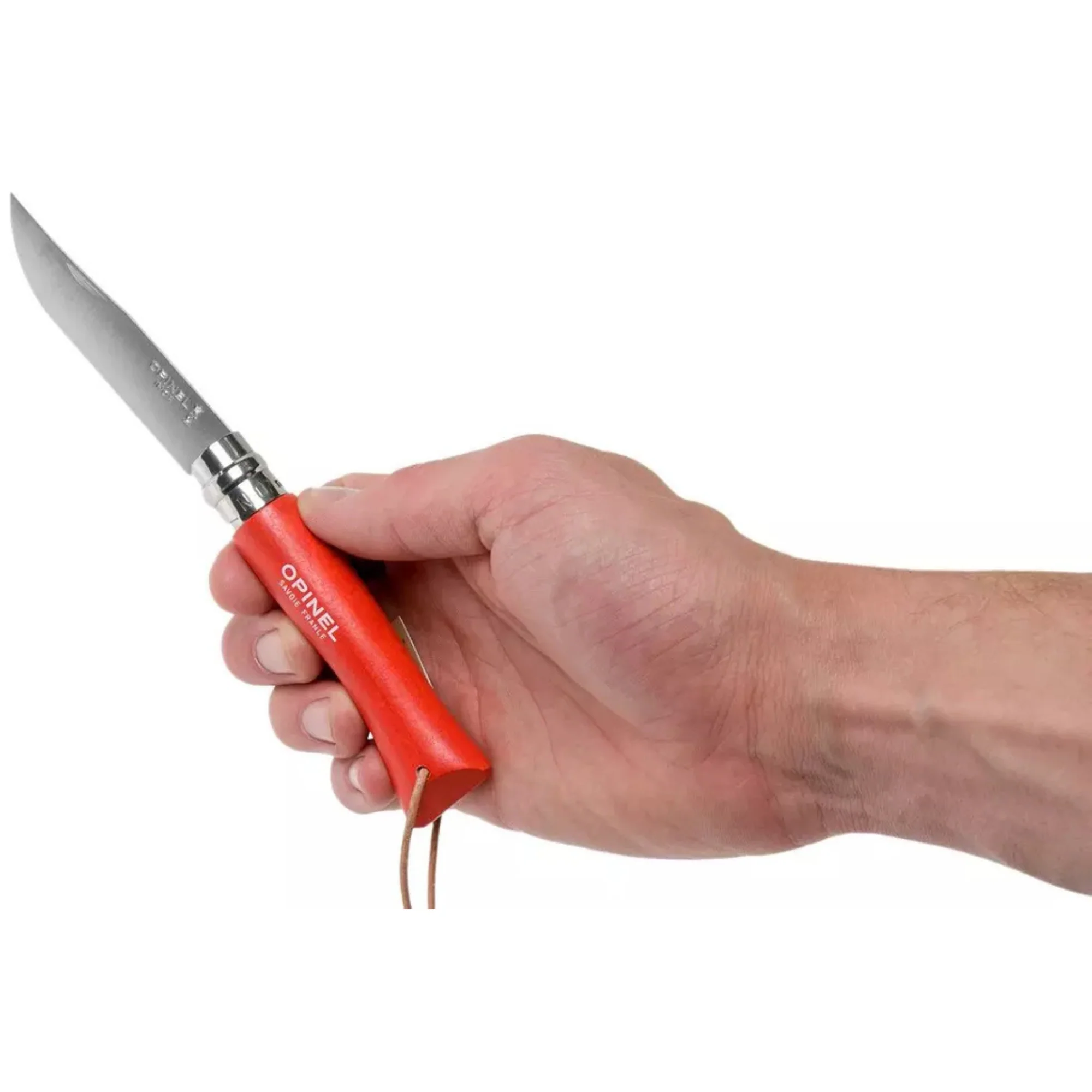 Opinel #7 Stainless Steel Bushwhacker Trekking Folding Pocket Knife (Orange) - Image 7