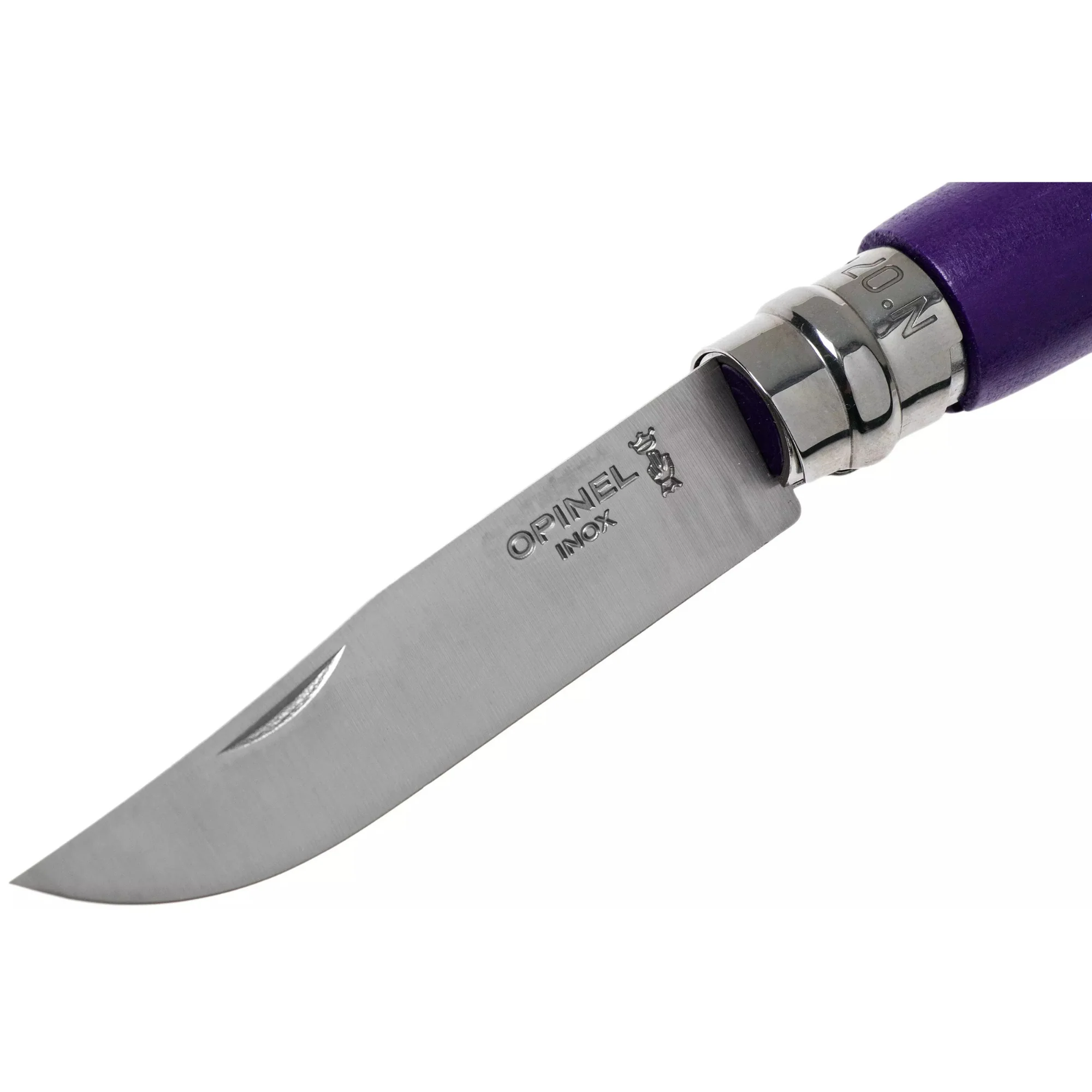 Opinel #7 Stainless Steel Bushwhacker Trekking Folding Pocket Knife (Purple) - Image 3