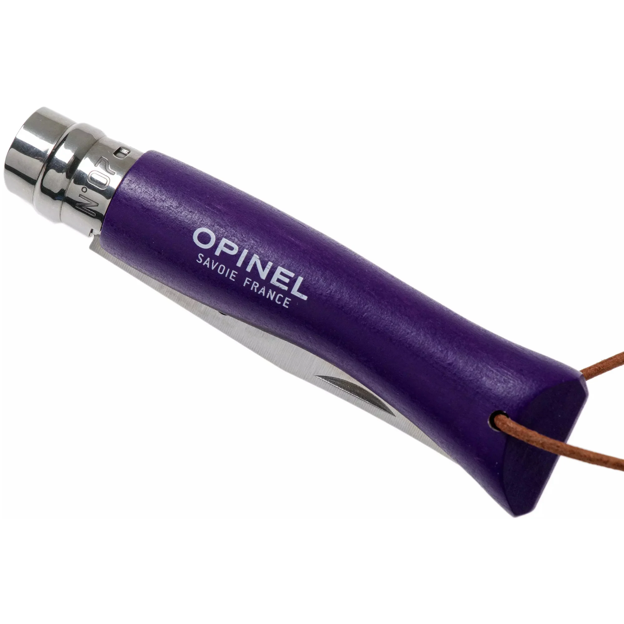 Opinel #7 Stainless Steel Bushwhacker Trekking Folding Pocket Knife (Purple) - Image 6