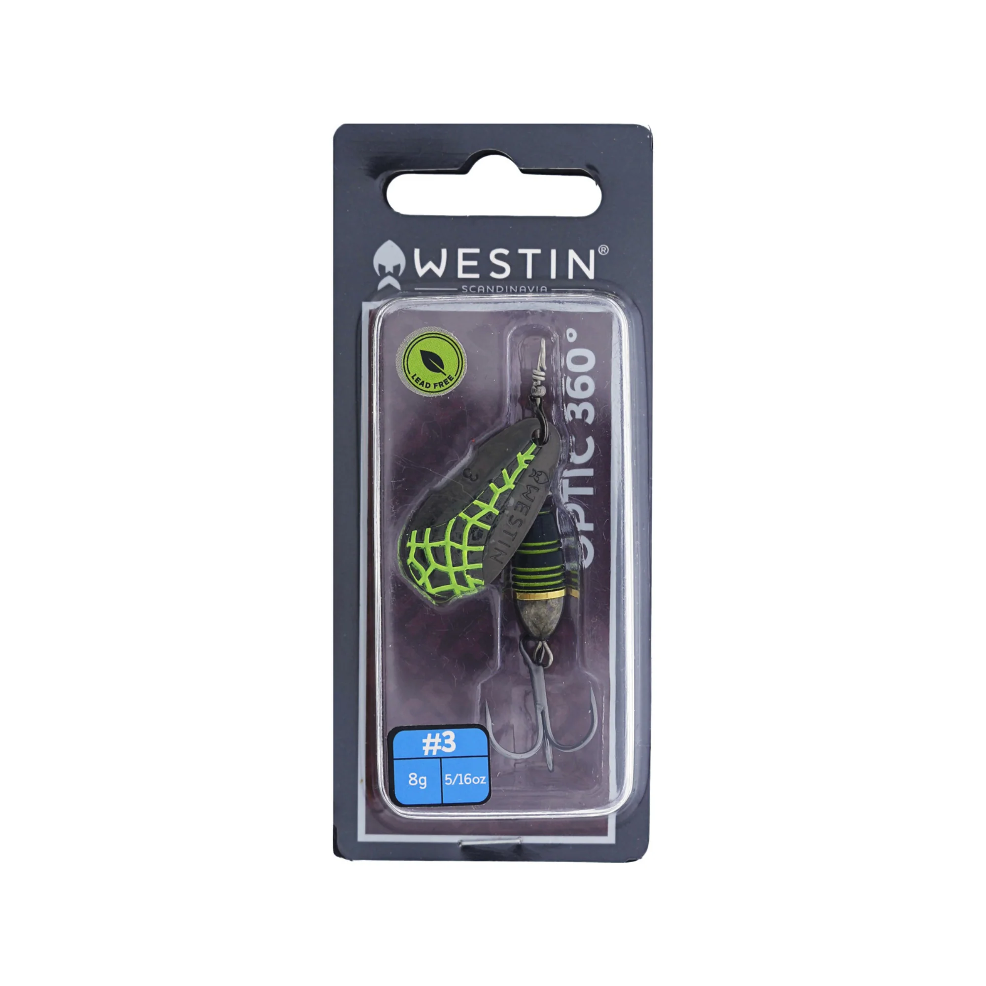 Westin Optic 360° Spinning Metal Lure (8g/#3)(Black Juice) - Image 5