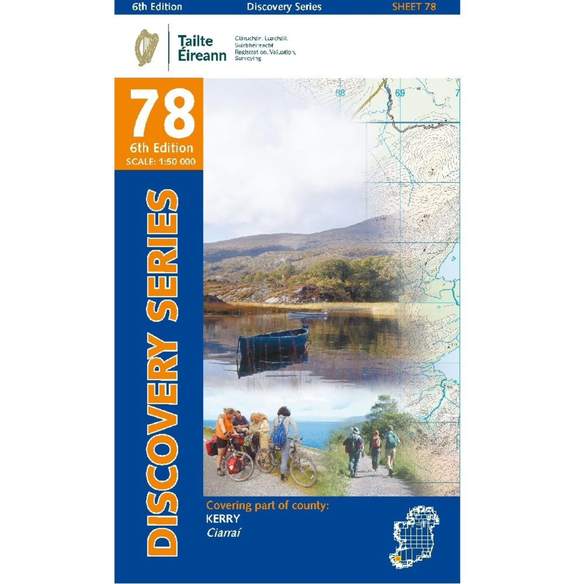OSI Discovery Laminated Waterproof Map 78 (Part of Kerry)(1:50,000)