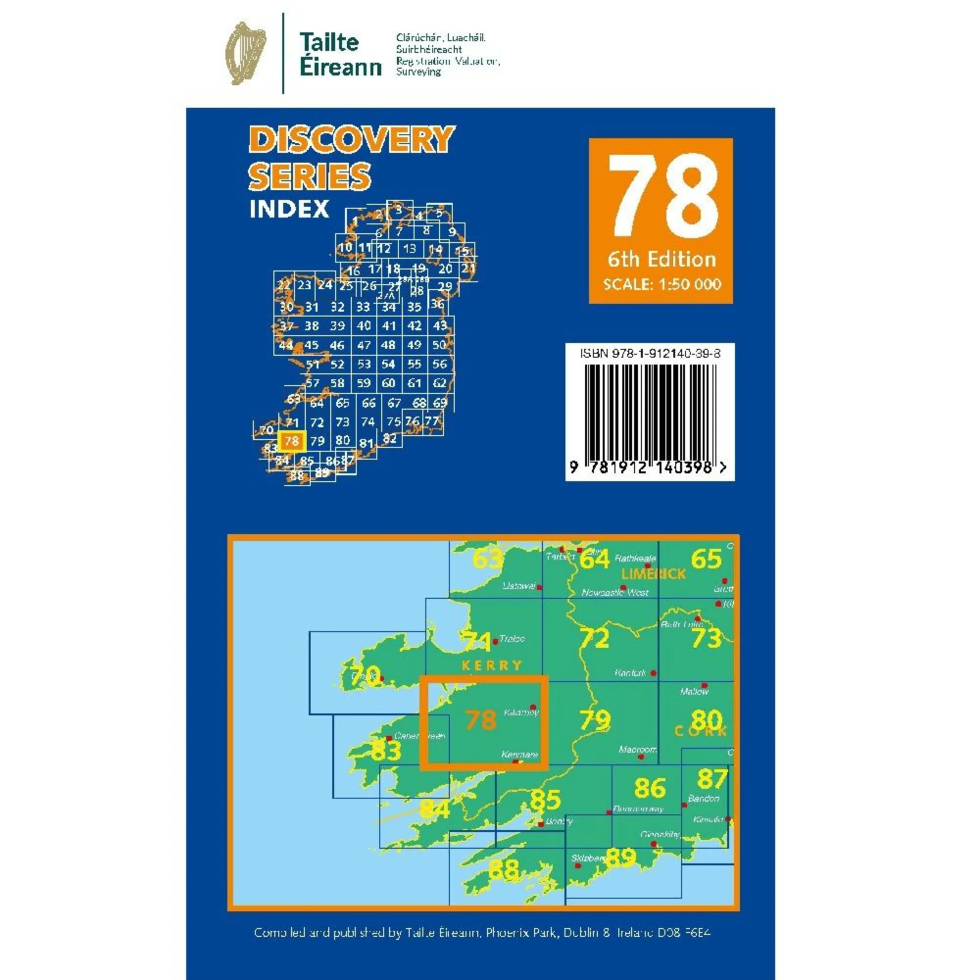 OSI Discovery Laminated Waterproof Map 78 (Part of Kerry)(1:50,000) - Image 2