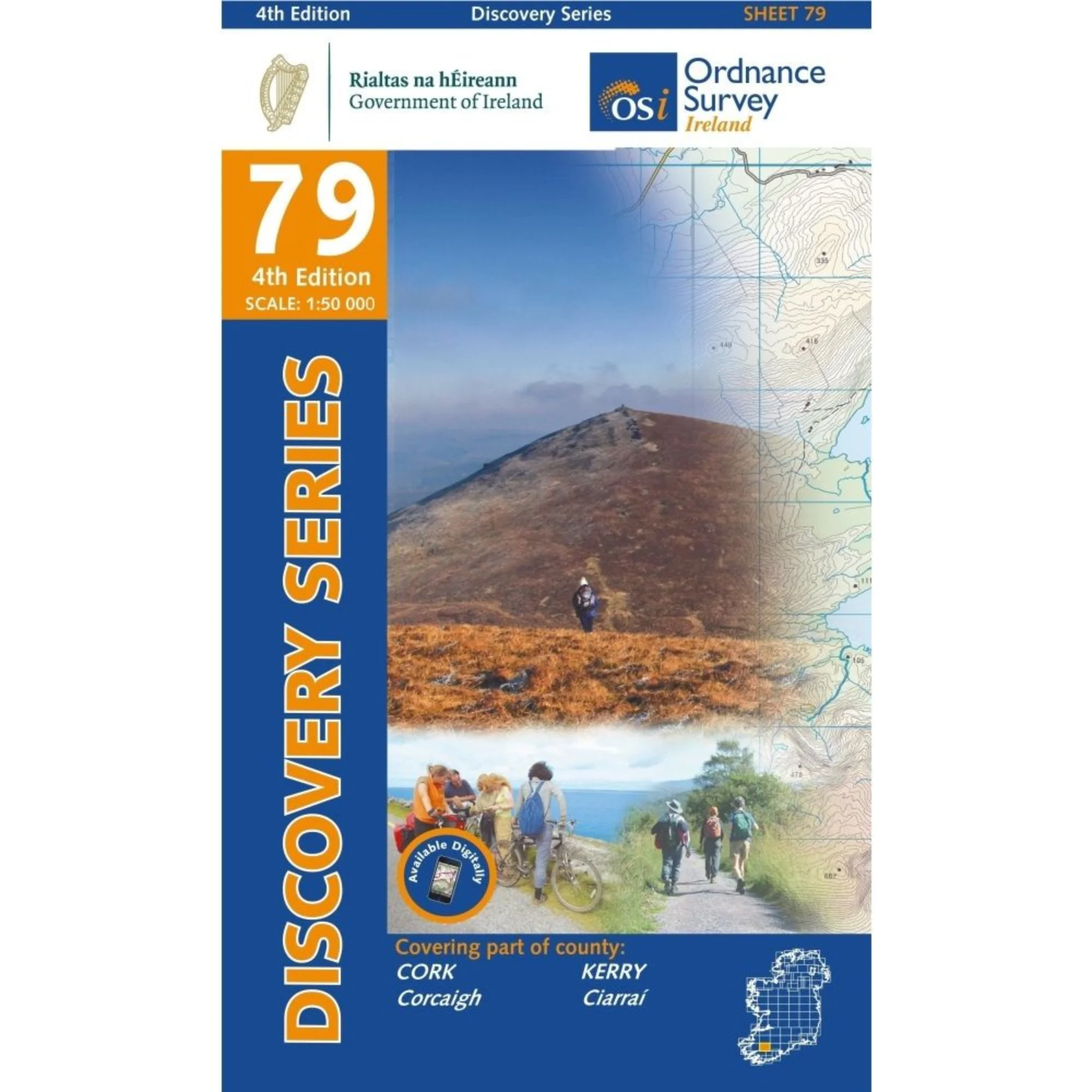 OSI Discovery Laminated Waterproof Map 79 (Part of Cork & Kerry)(1:50,000)