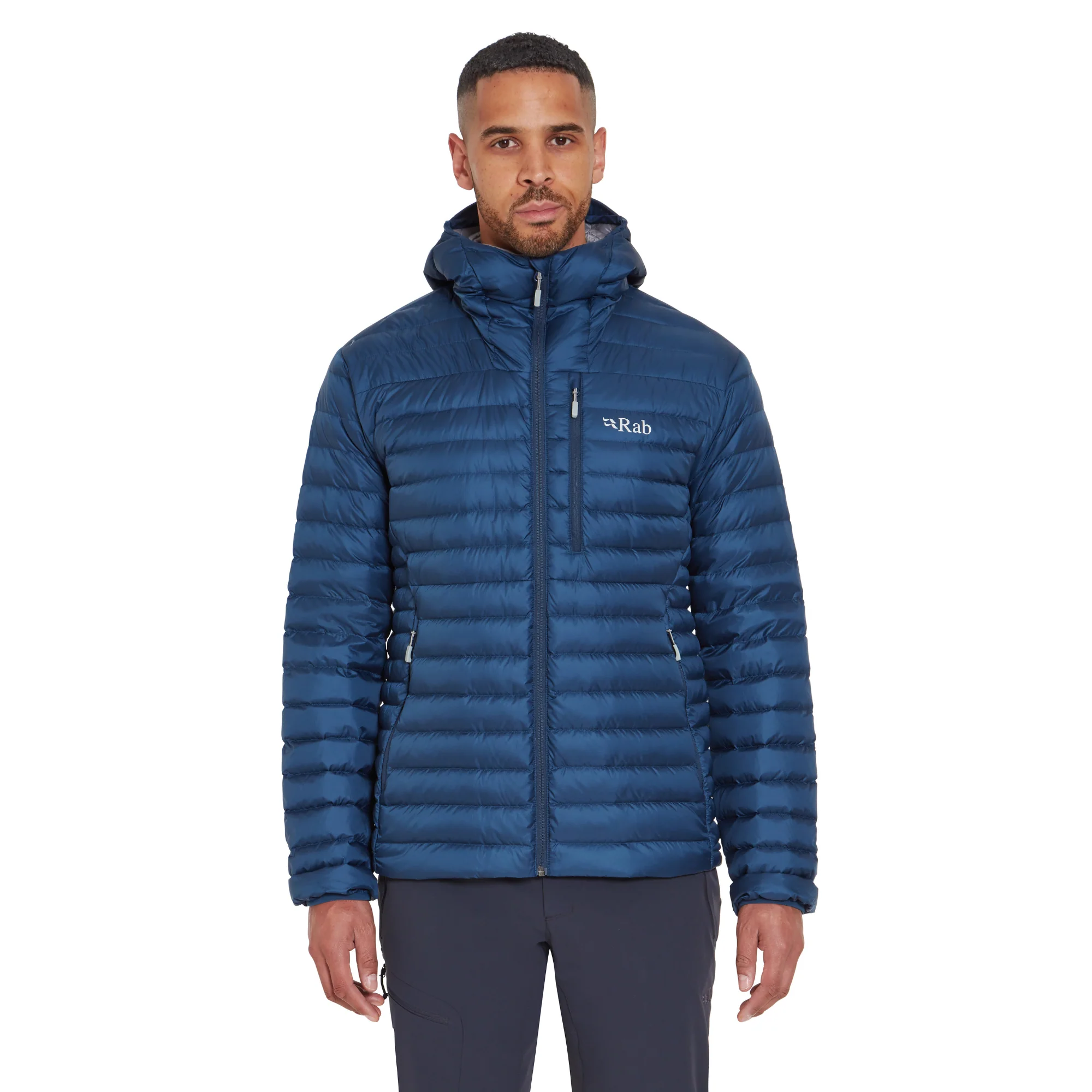 Rab Men's Microlight Alpine Hooded Down Insulated Jacket (Tempest Blue)