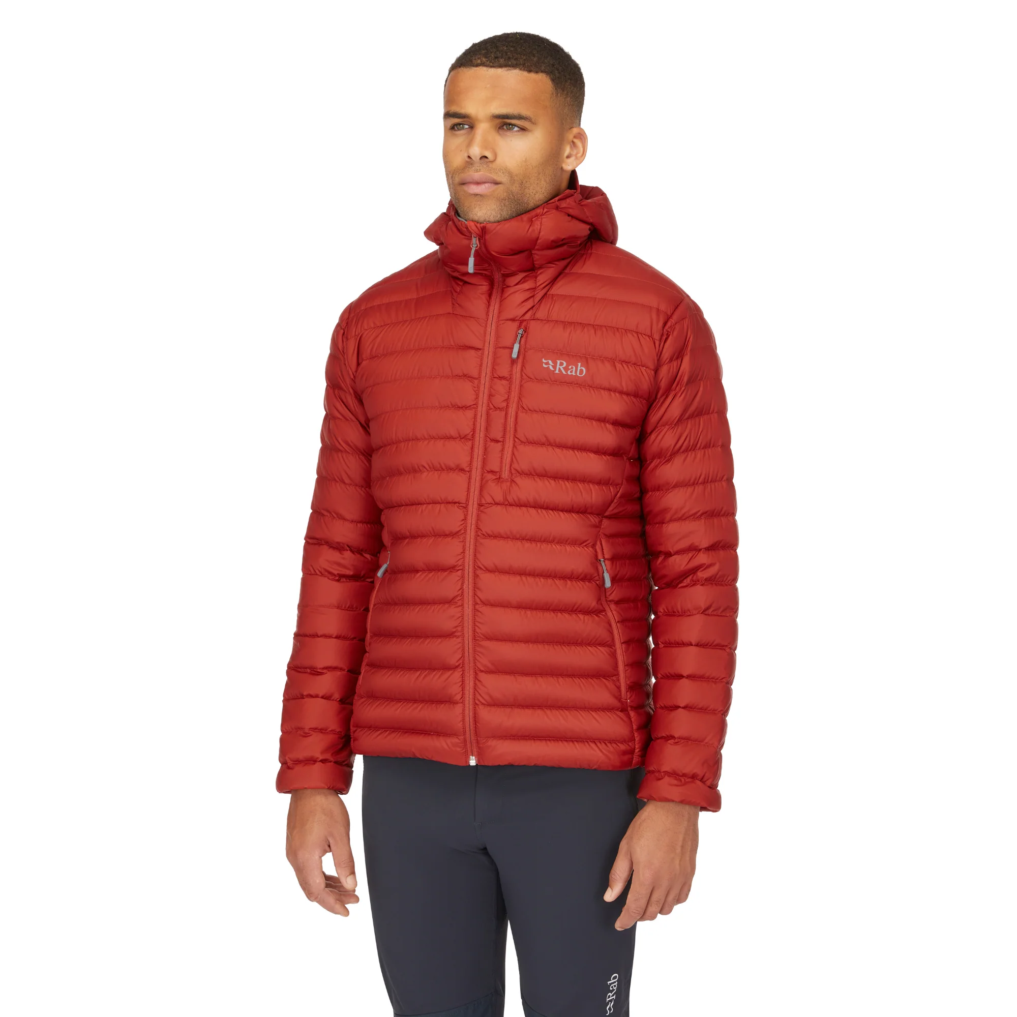 Rab Men's Microlight Alpine Hooded Down Insulated Jacket (Tuscan Red) - Image 3