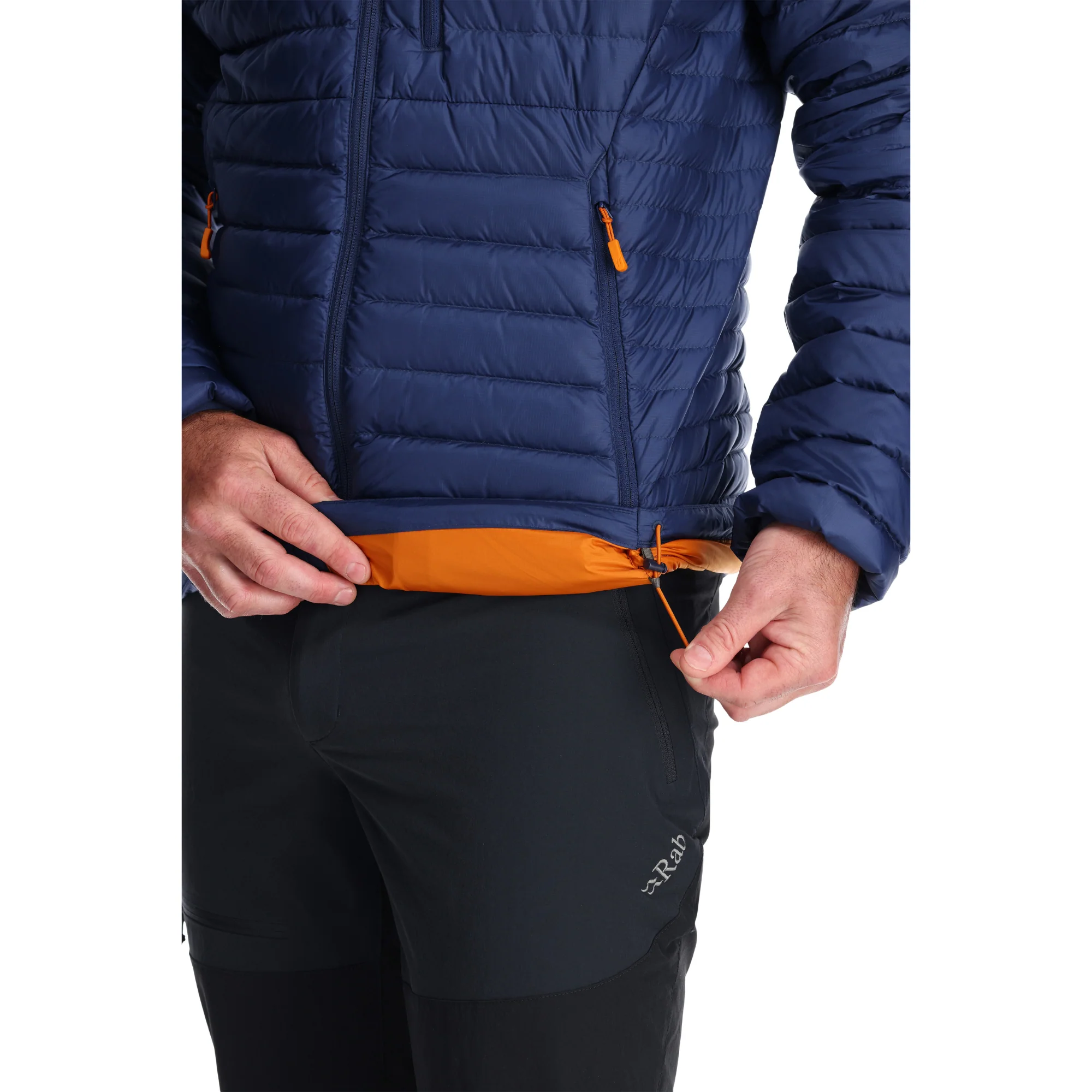 Rab Men's Microlight Insulated Down Jacket (Deep Ink/Marmalade) - Image 5