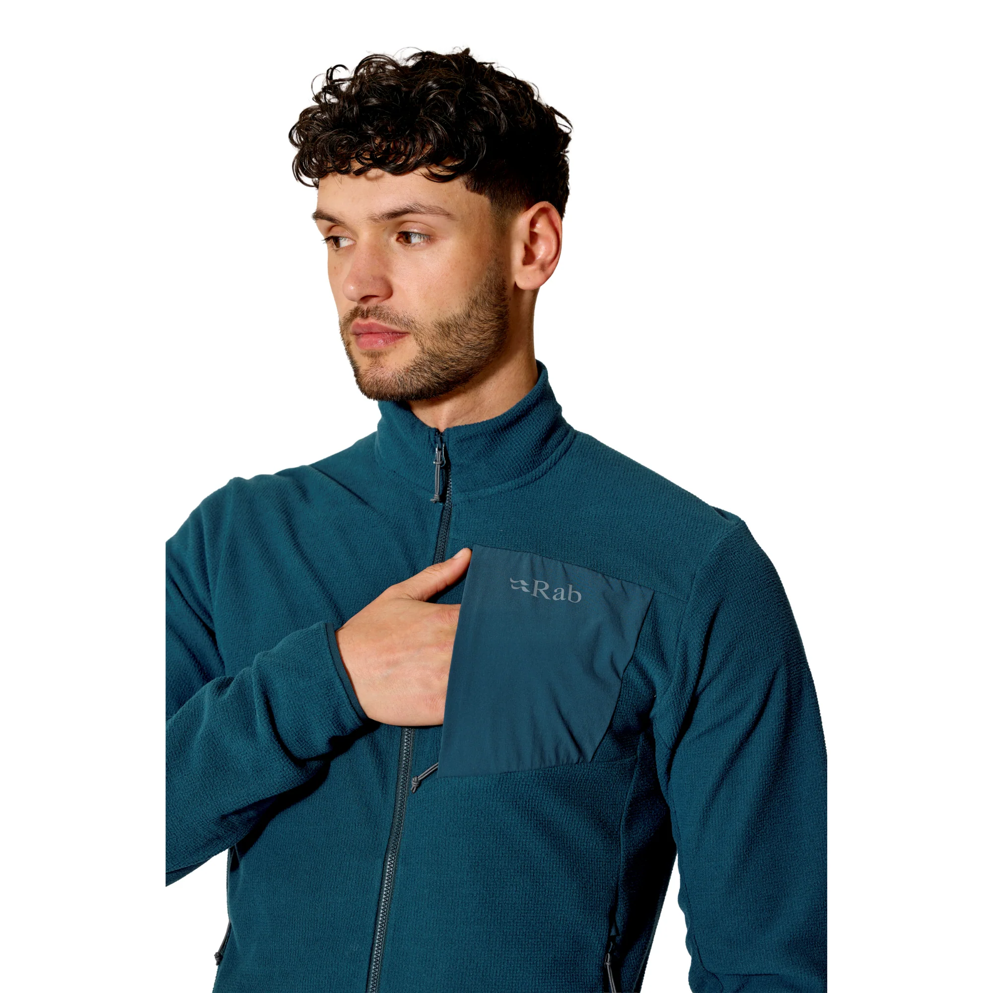 Rab Men's Tecton Full Zip Fleece (Tempest Blue) - Image 3