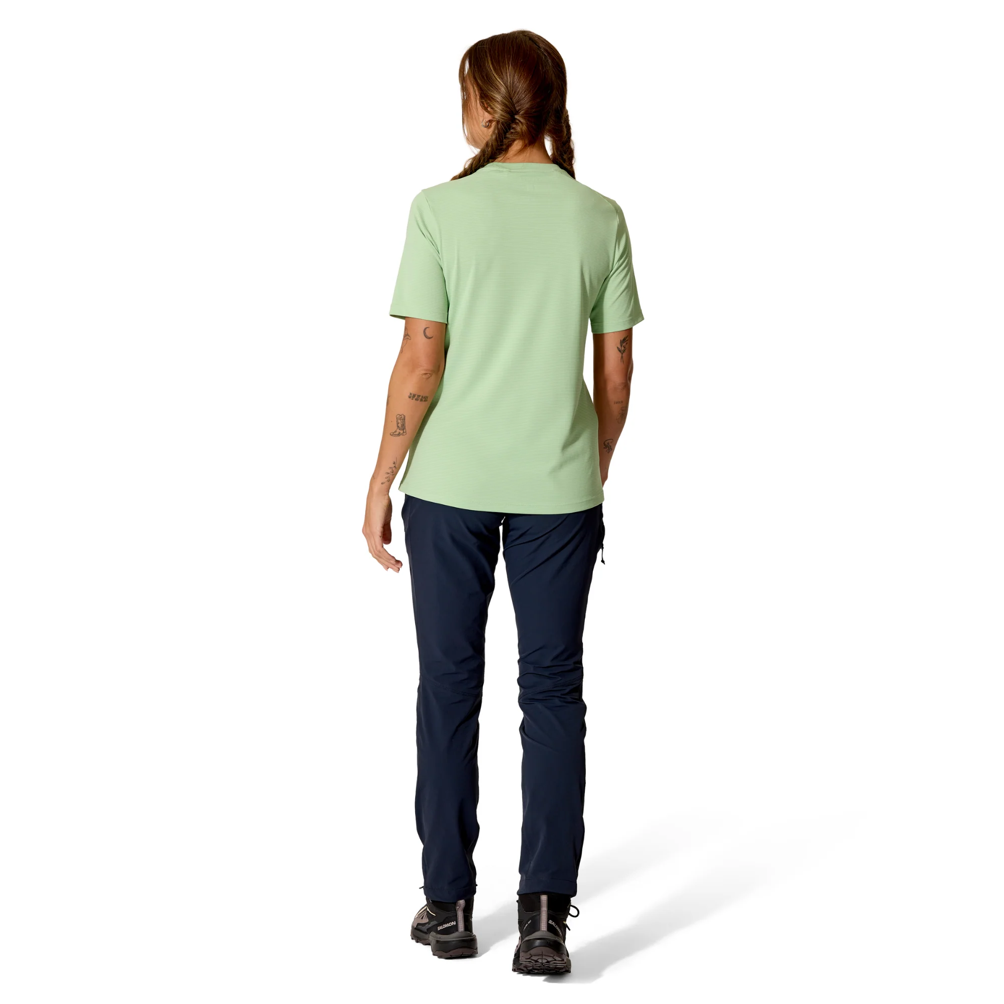 Rab Women's Force UPF40 Short Sleeve Technical Tee (Fig Green) - Image 3