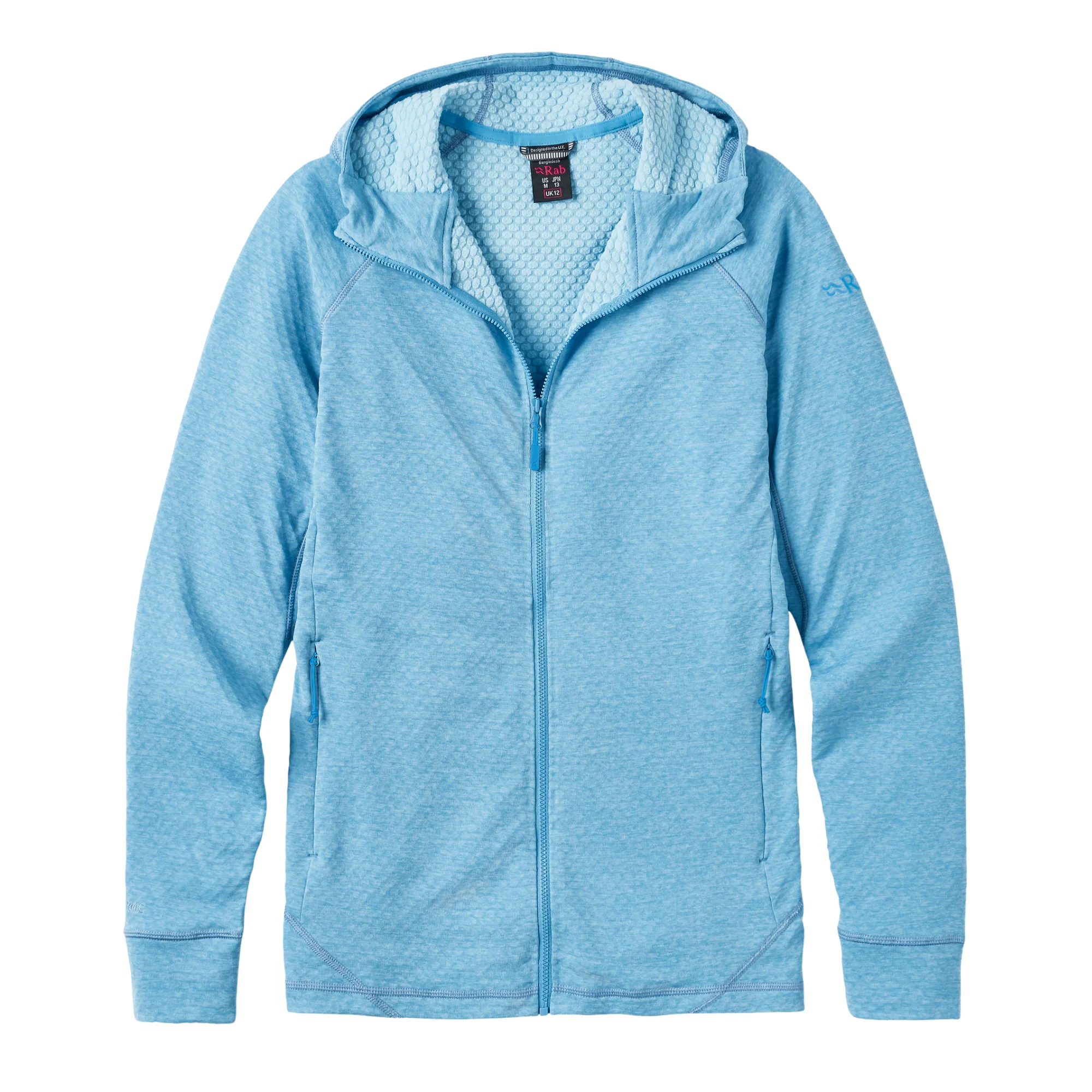 Rab Women's Nexus Hooded Full Zip Fleece (Bluebird)