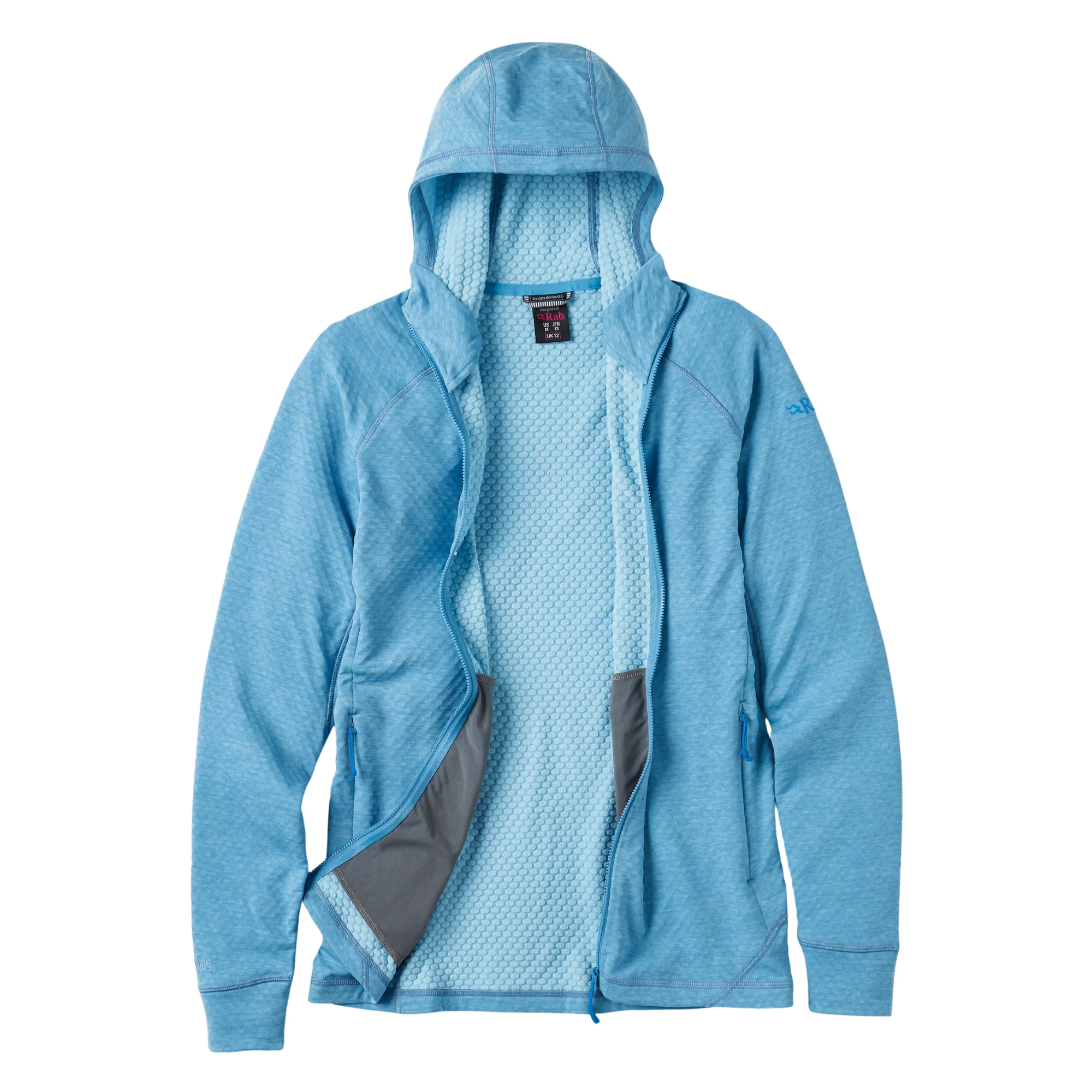 Rab Women's Nexus Hooded Full Zip Fleece (Bluebird) - Image 3