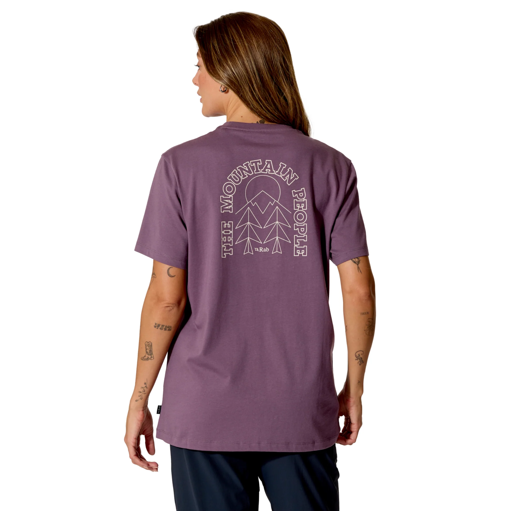 Rab Women's Stance Cirque Organic Cotton Short Sleeve Tee (Dark Iris) - Image 2