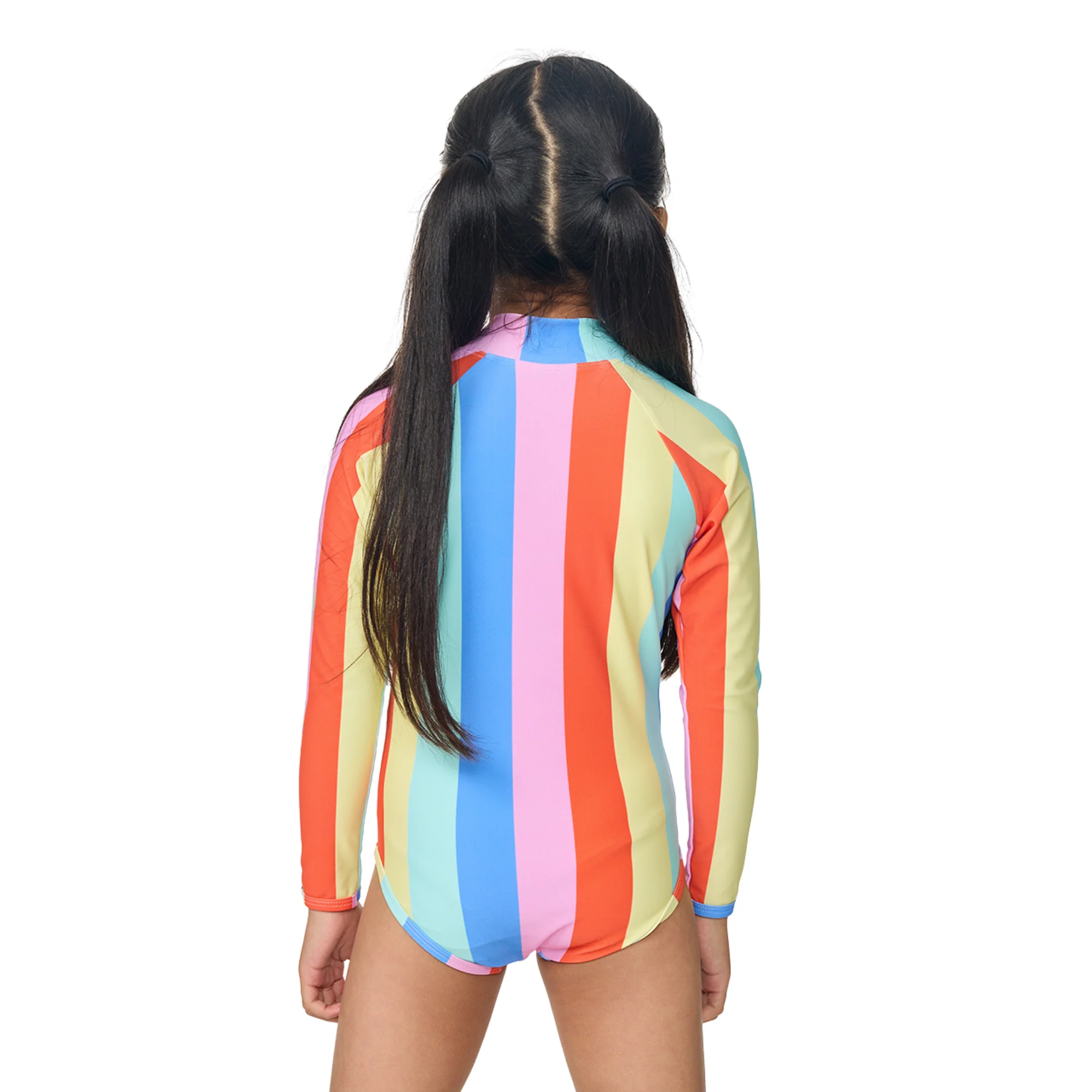 Rip Curl Kids Rainbow Stripe UPF50 Long Sleeve Surf/Swim Suit (Multico)(Ages 1-8) - Image 2