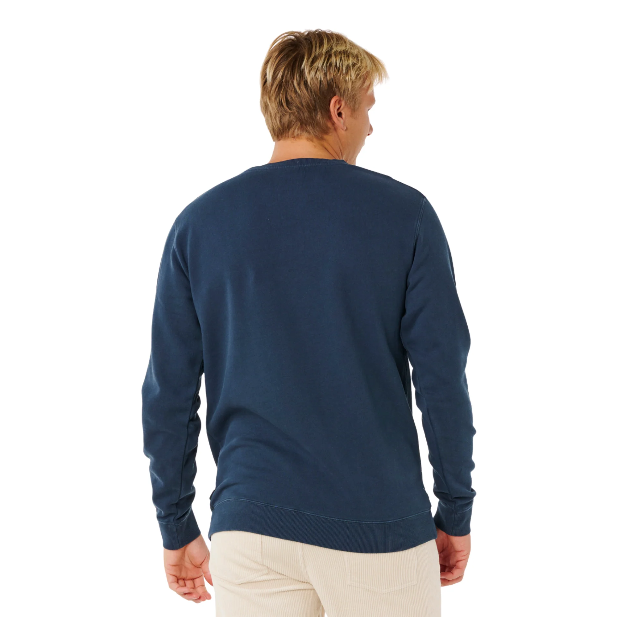Rip Curl Men's Pacific Rinse Patch Crew Neck Sweatshirt (Dark Navy) - Image 2