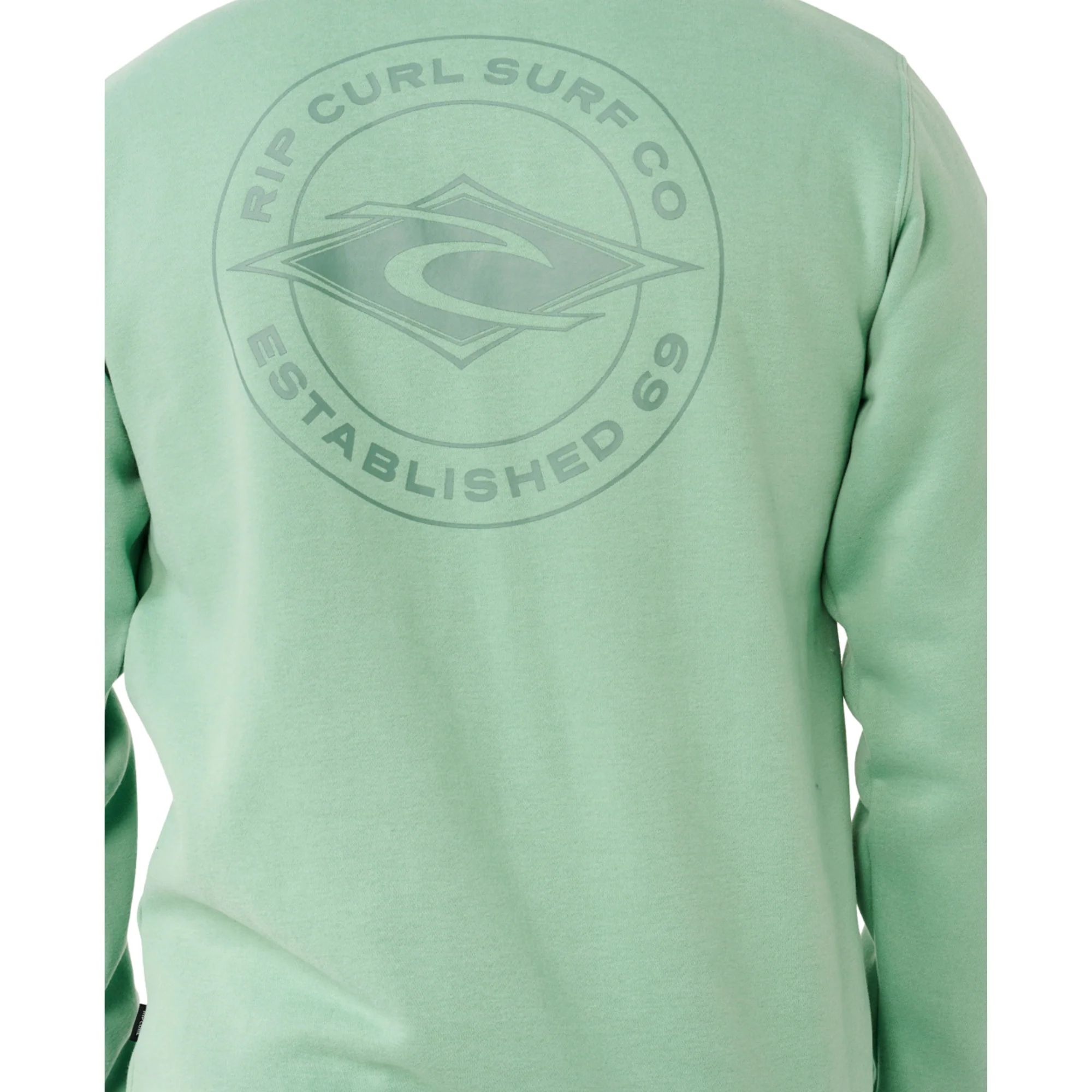 Rip Curl Men's Stapler Crew Neck Sweatshirt (Aloe) - Image 6