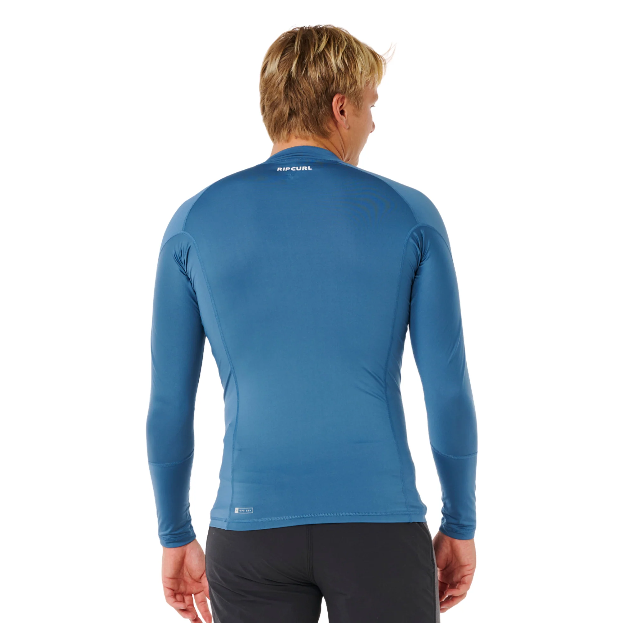 Rip Curl Men's Waves UPF50 Performance Long Sleeve Rash Vest (Bluefin) - Image 4