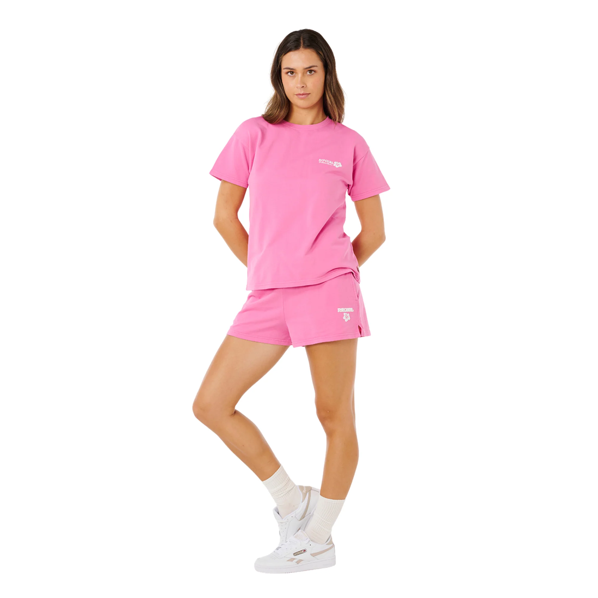 Rip Curl Women's Surf Puff Shorts (Super Pink) - Image 7