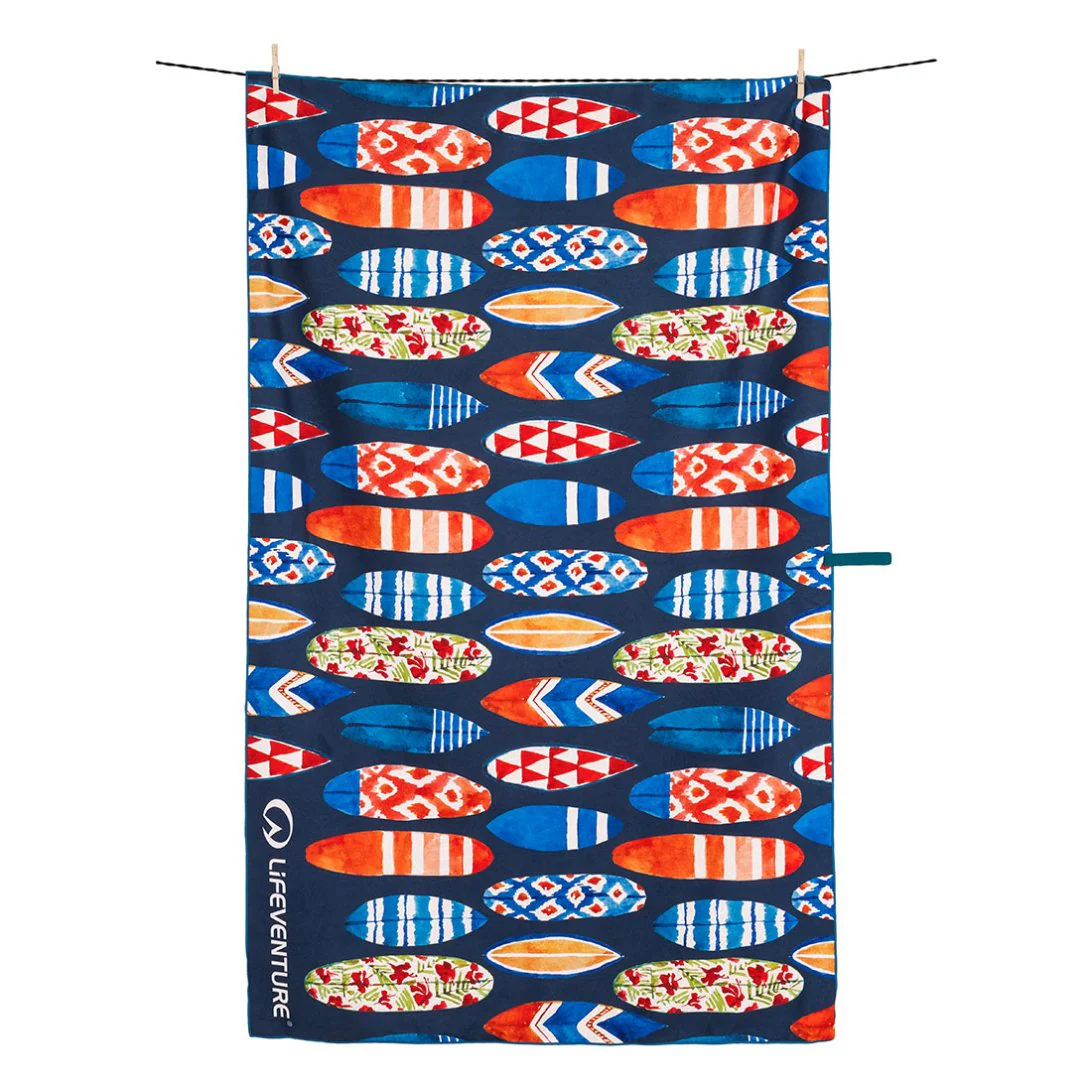 Lifeventure Recycled SoftFibre Giant Travel Towel (Surfboards) - Image 2