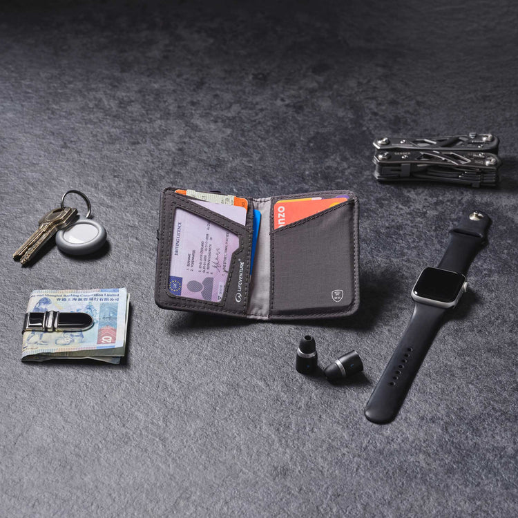 Lifeventure RFiD Recycled Card Wallet (Navy) - Image 6