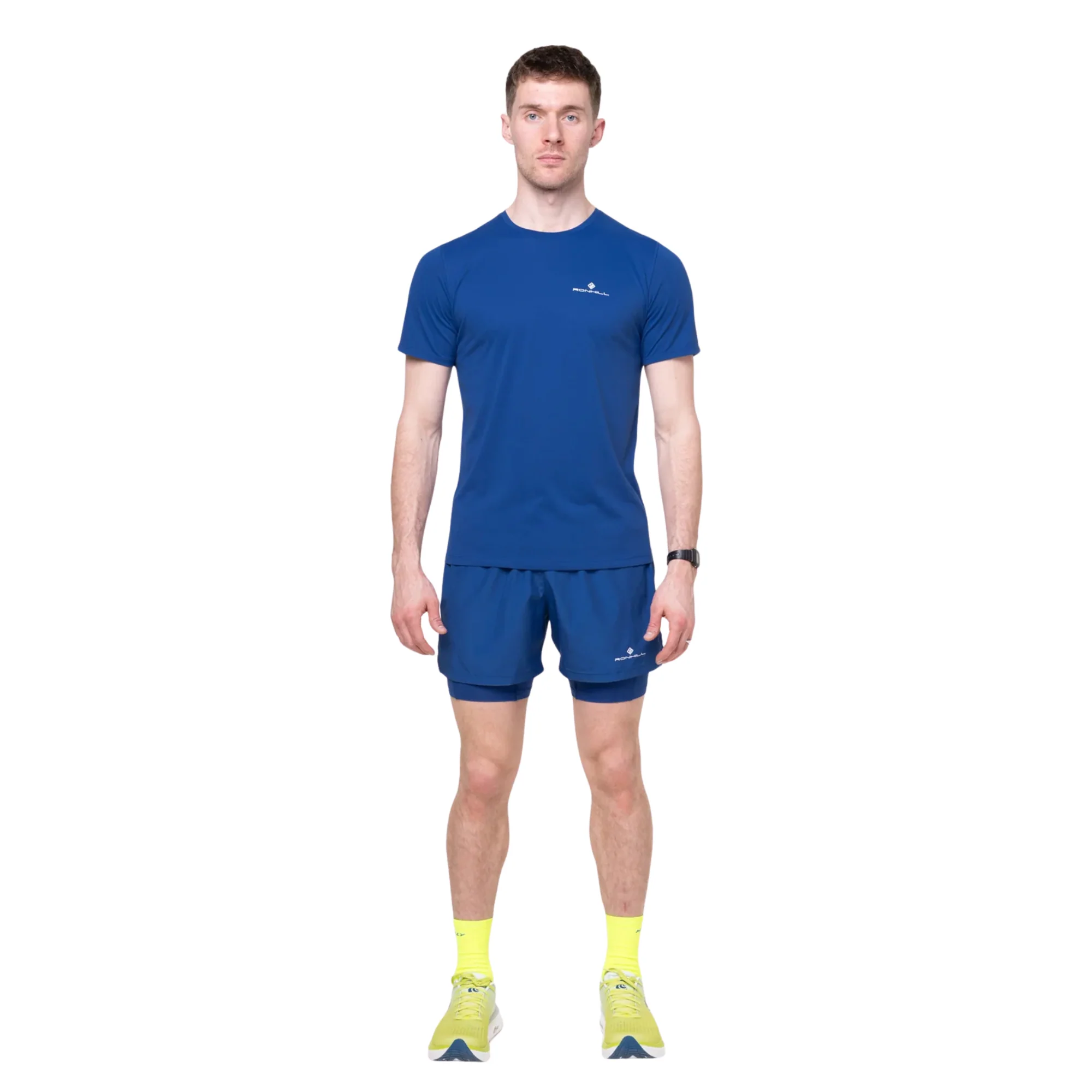 Ronhill Men's Core Short Sleeve Technical Tee (Dark Cobalt/Bright White) - Image 4