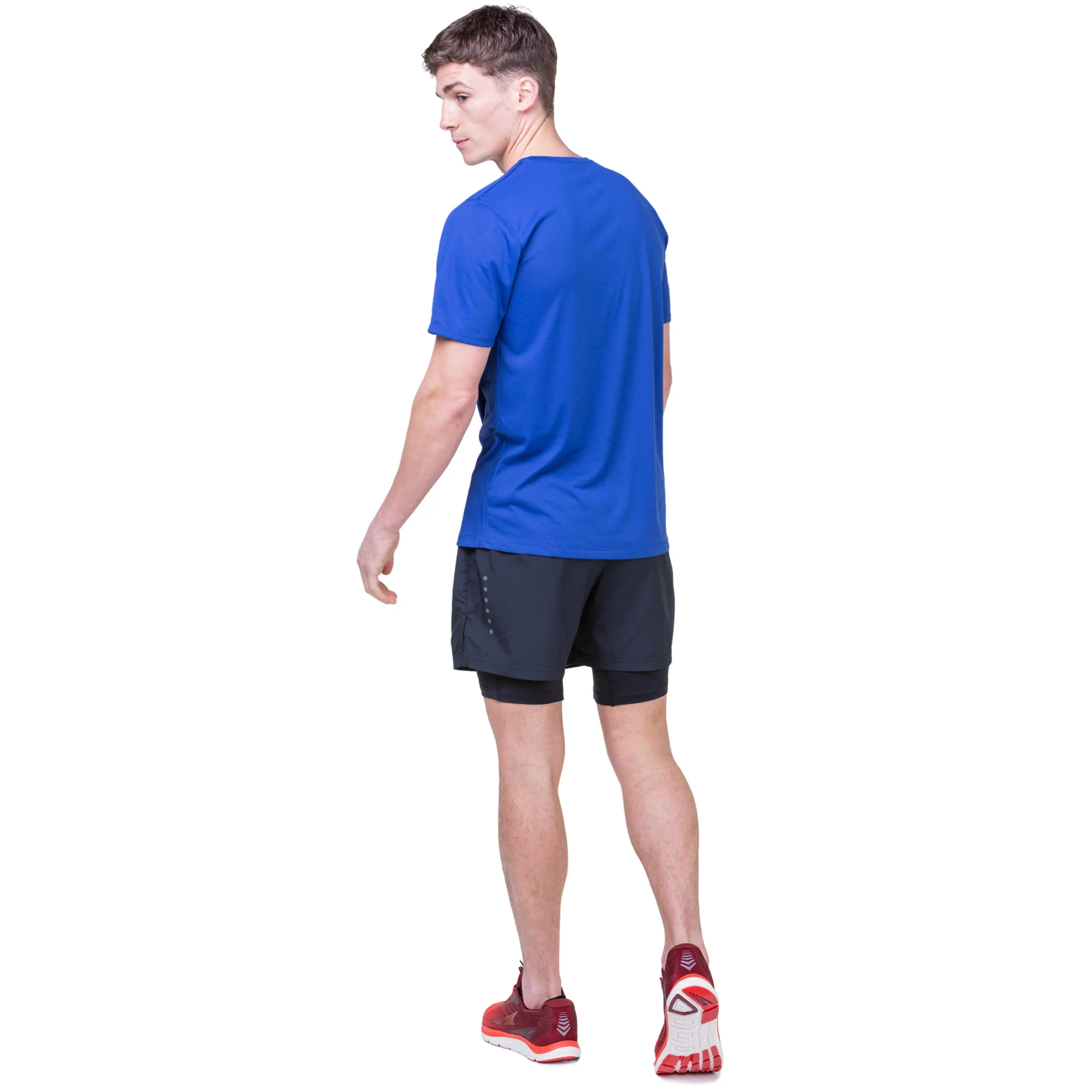 Ronhill Men's Core Twin Shorts (All Black)(5in) - Image 8