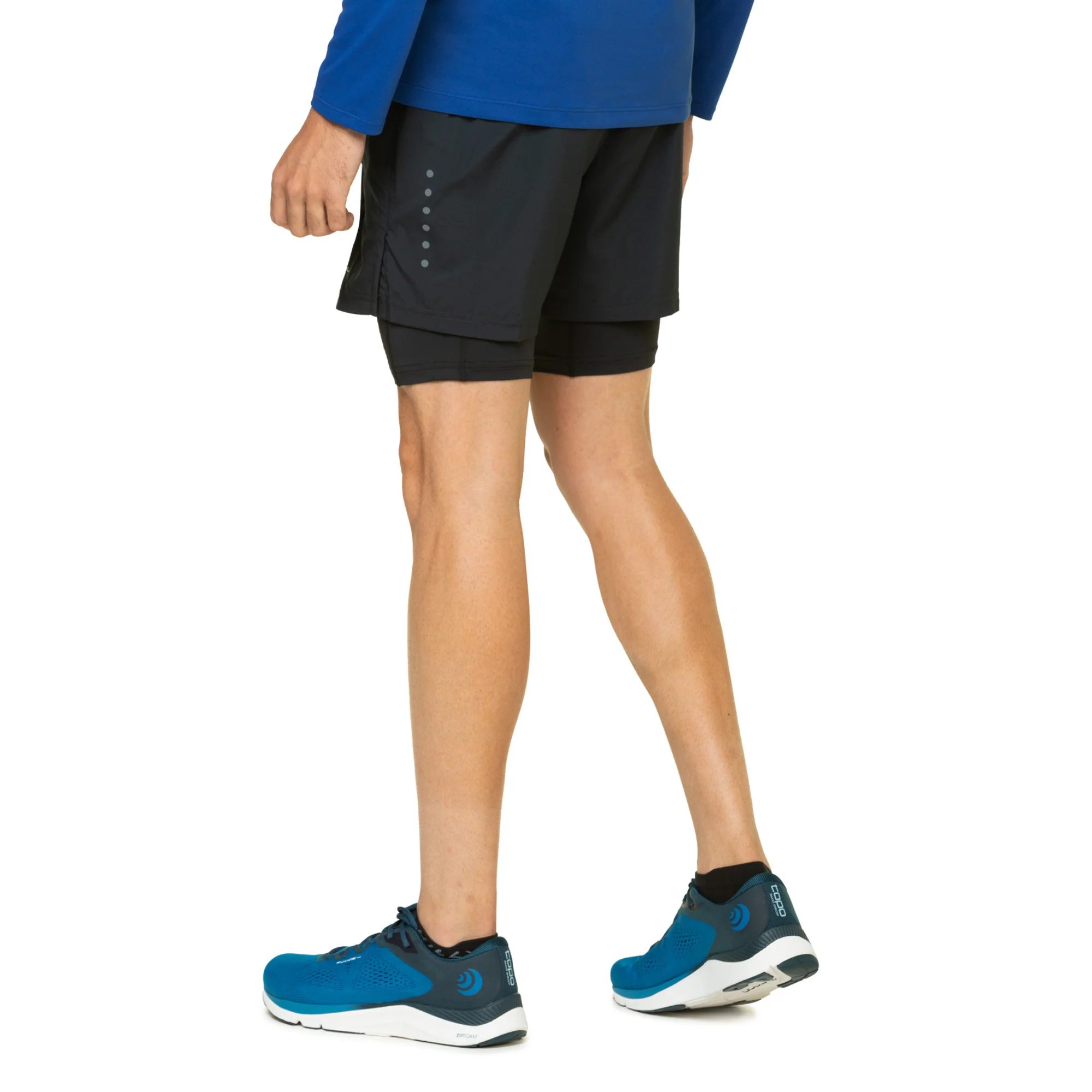 Ronhill Men's Core Twin Shorts (All Black)(5in) - Image 9