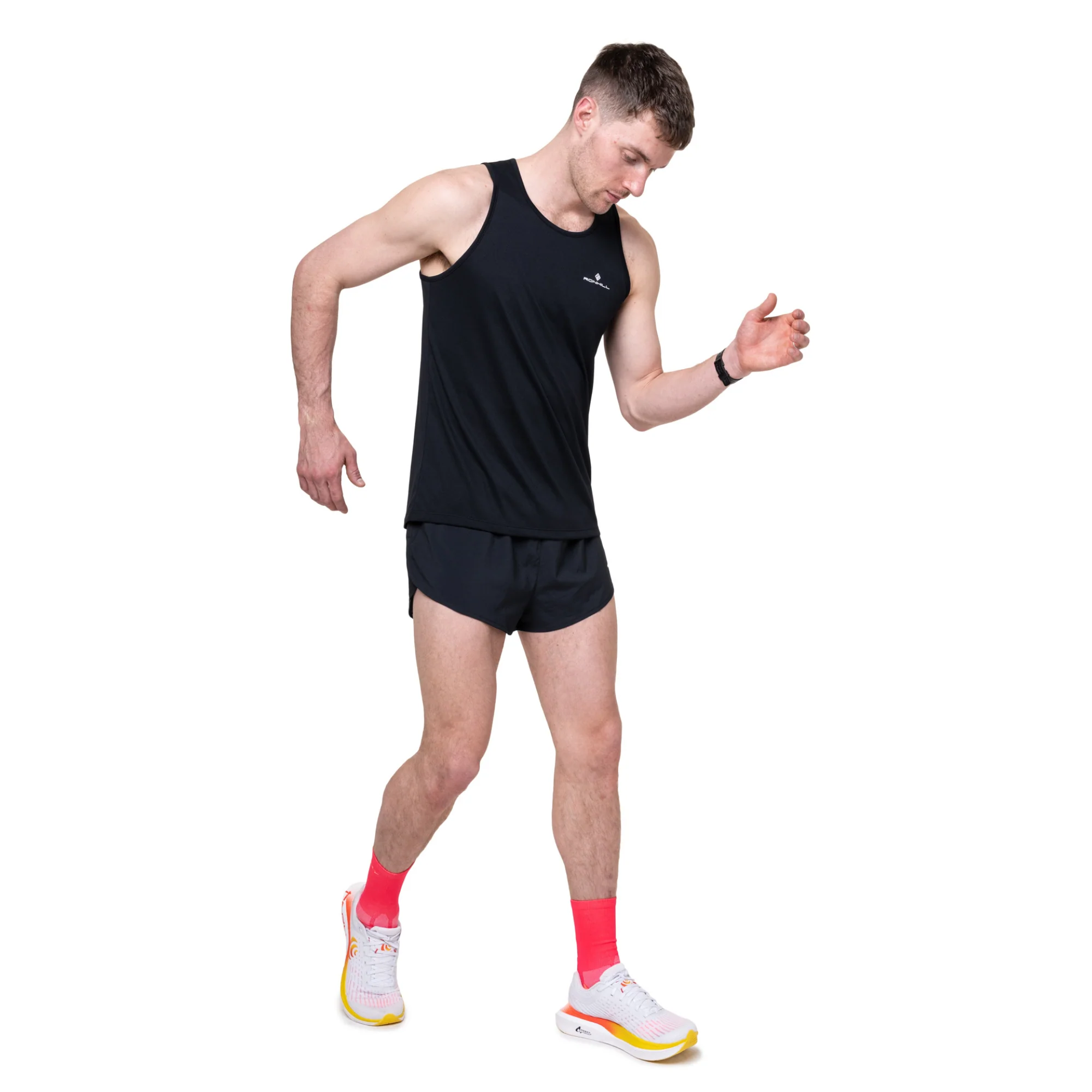 Ronhill Men's Core Technical Vest (Black/Bright White) - Image 4