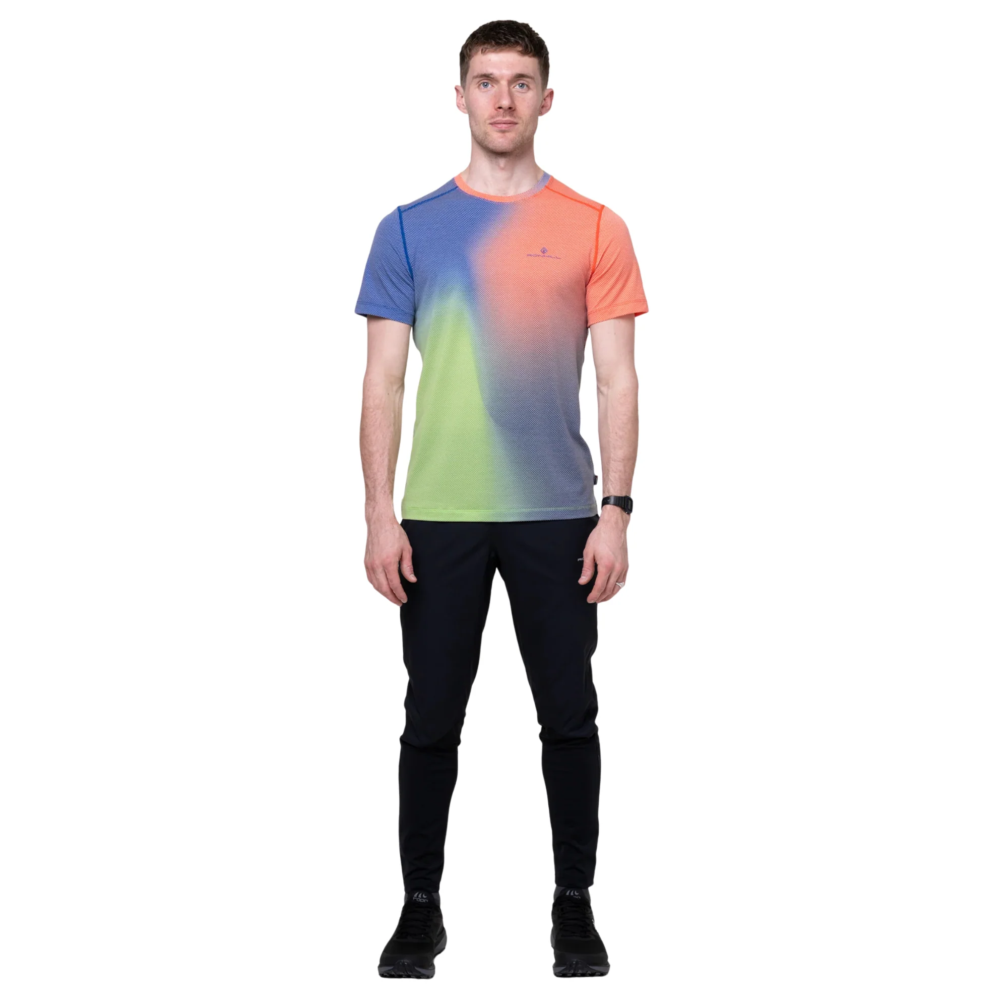 Ronhill Men's Tech Golden Hour Short Sleeve Technical Tee (Dark Cobalt Merge) - Image 6