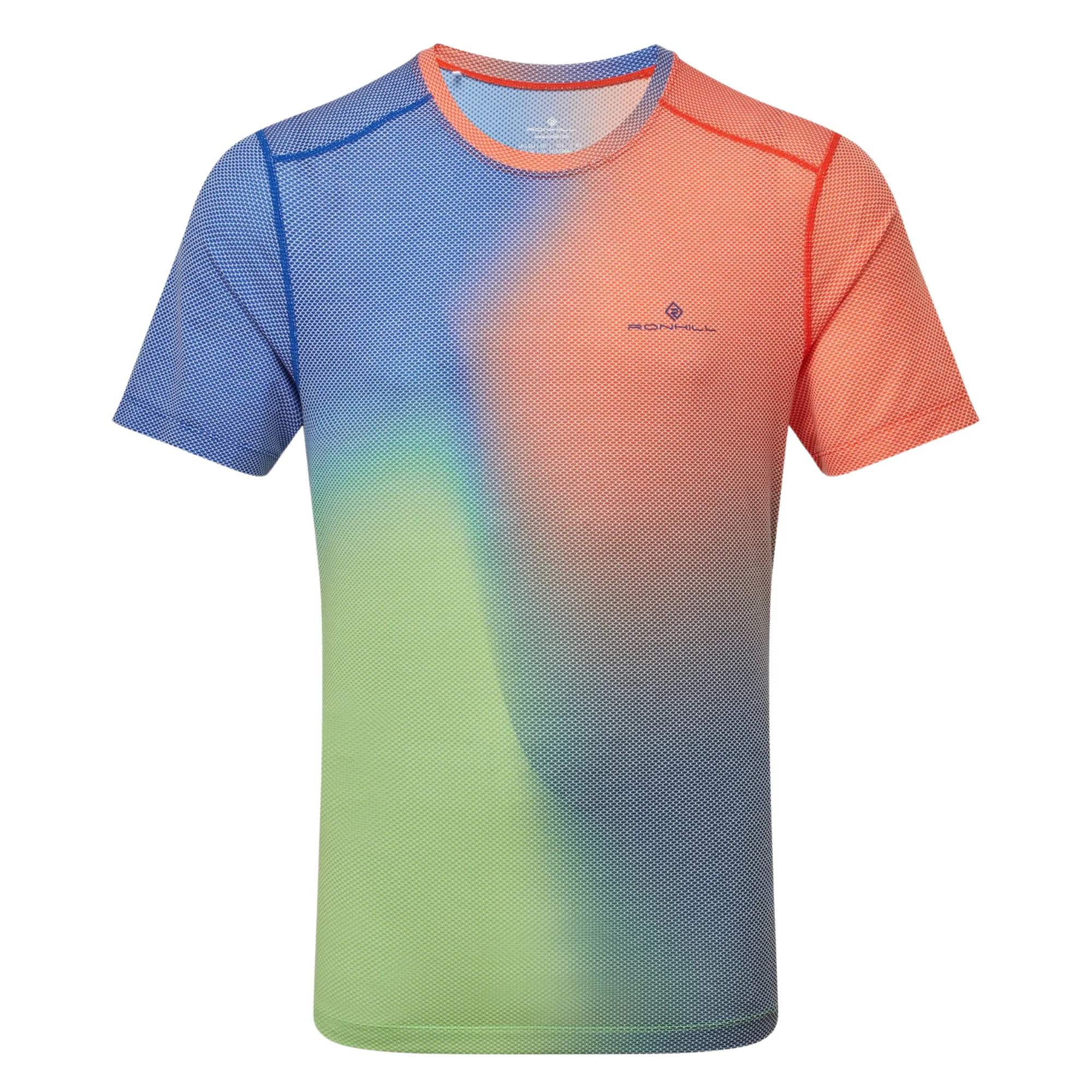 Ronhill Men's Tech Golden Hour Short Sleeve Technical Tee (Dark Cobalt Merge) - Image 7