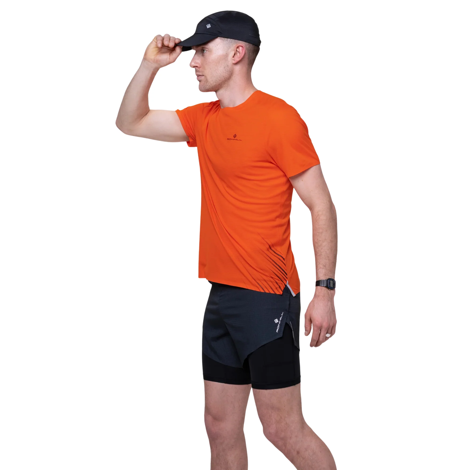 Ronhill Unisex Race Baseball Cap (All Black) - Image 5
