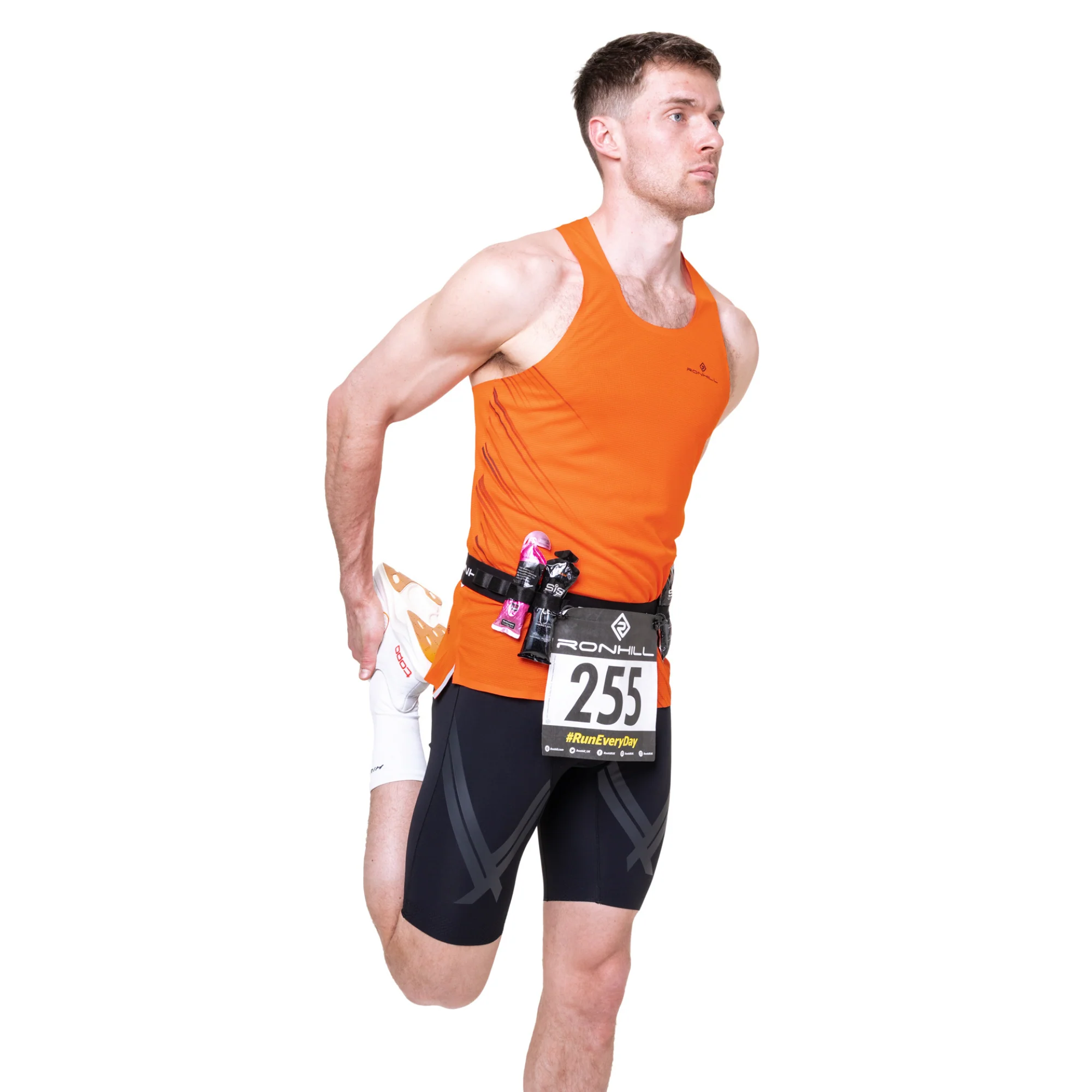 Ronhill Unisex Race Number Belt (All Black) - Image 5