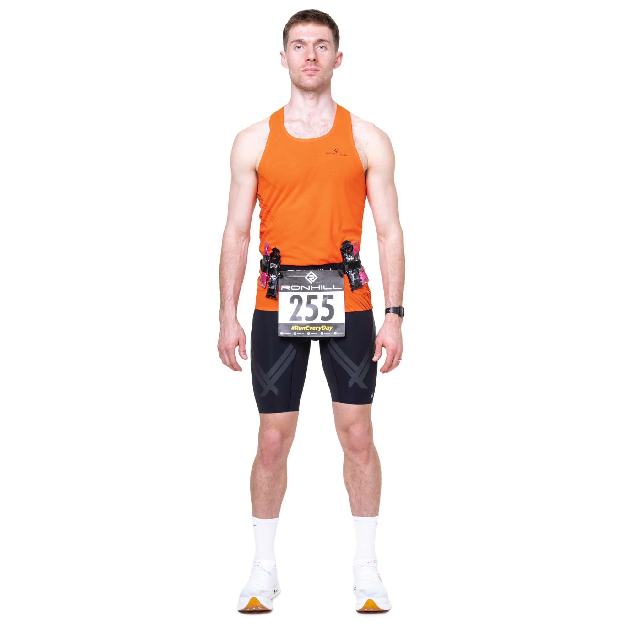 Ronhill Unisex Race Number Belt (All Black) - Image 7