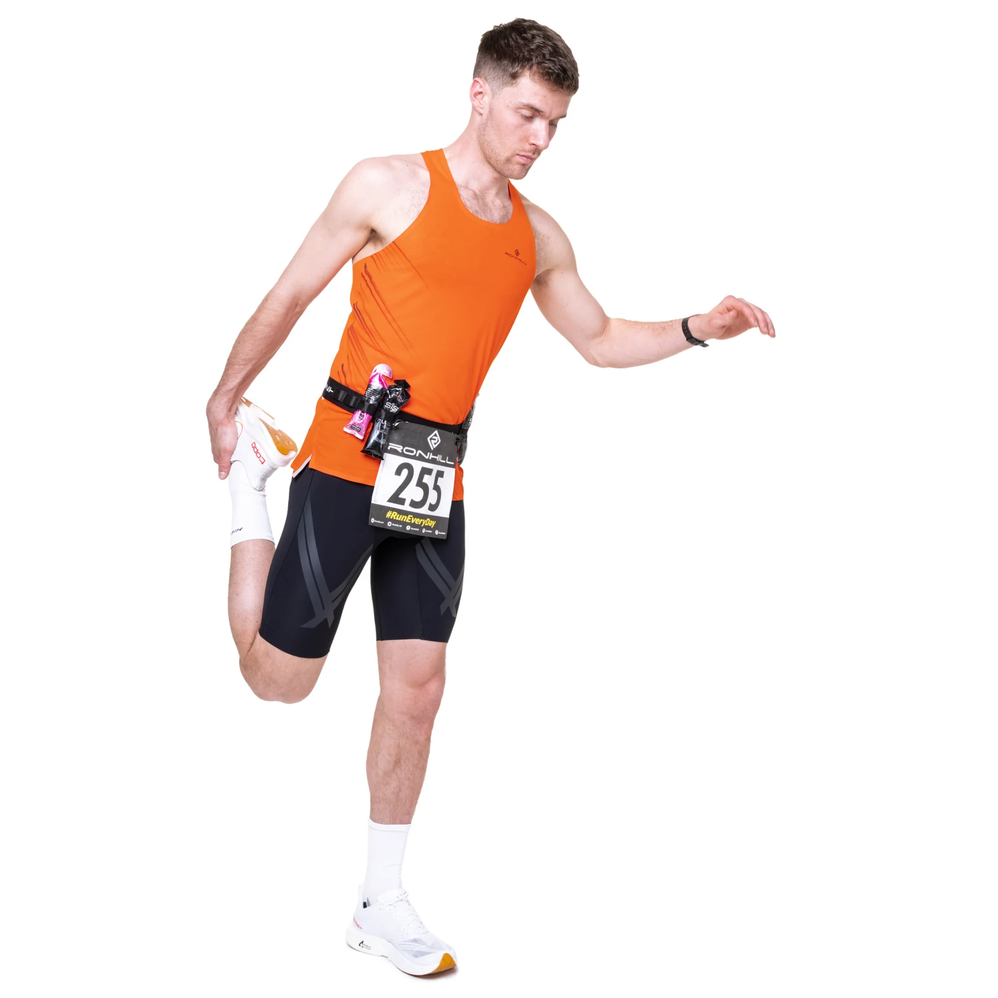 Ronhill Unisex Race Number Belt (All Black) - Image 8