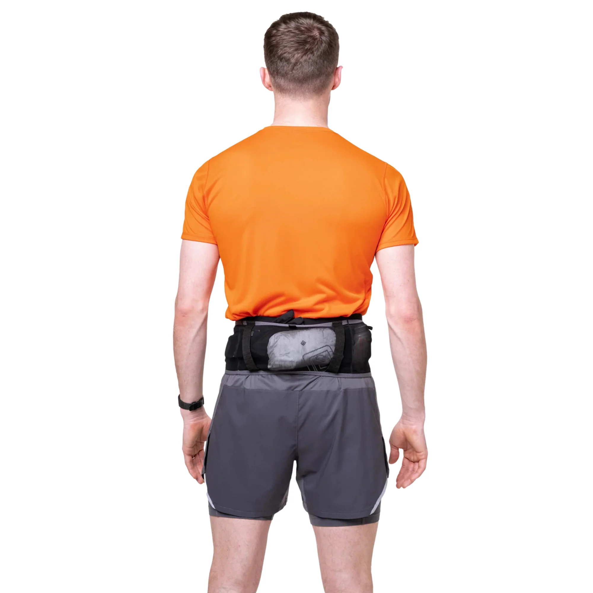 Ronhill Unisex Speed 360 Running Belt (Black/Ronhill Red) - Image 7